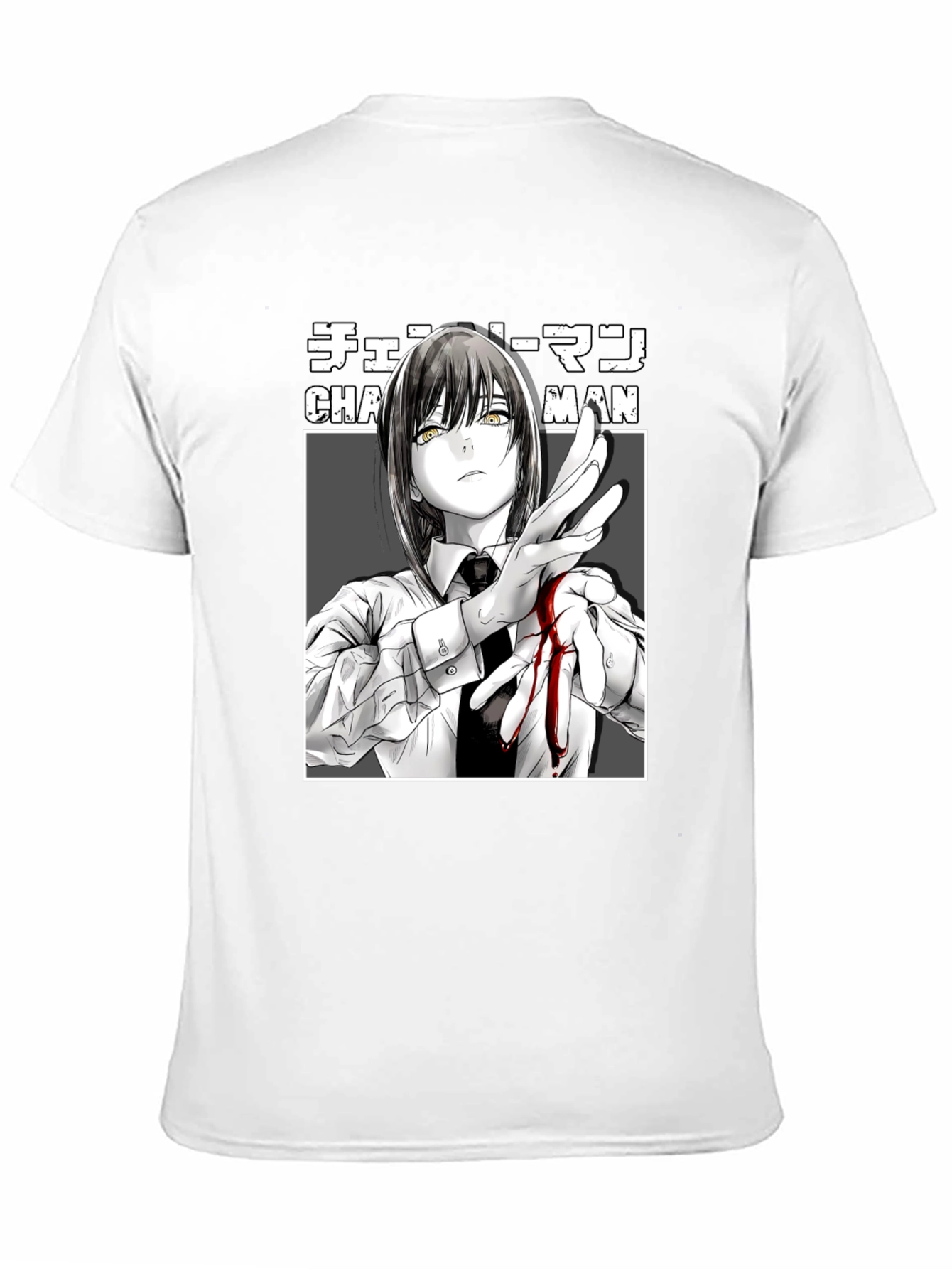 Chainsaw Man Makima Anime T-Shirt Black Graphic Tee