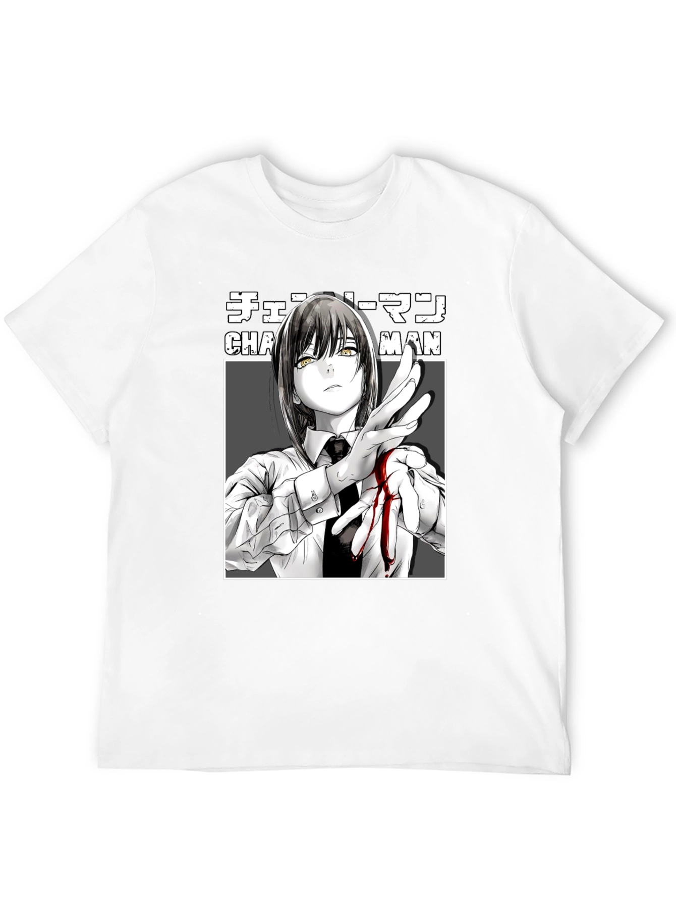 Chainsaw Man Makima Anime T-Shirt Black Graphic Tee