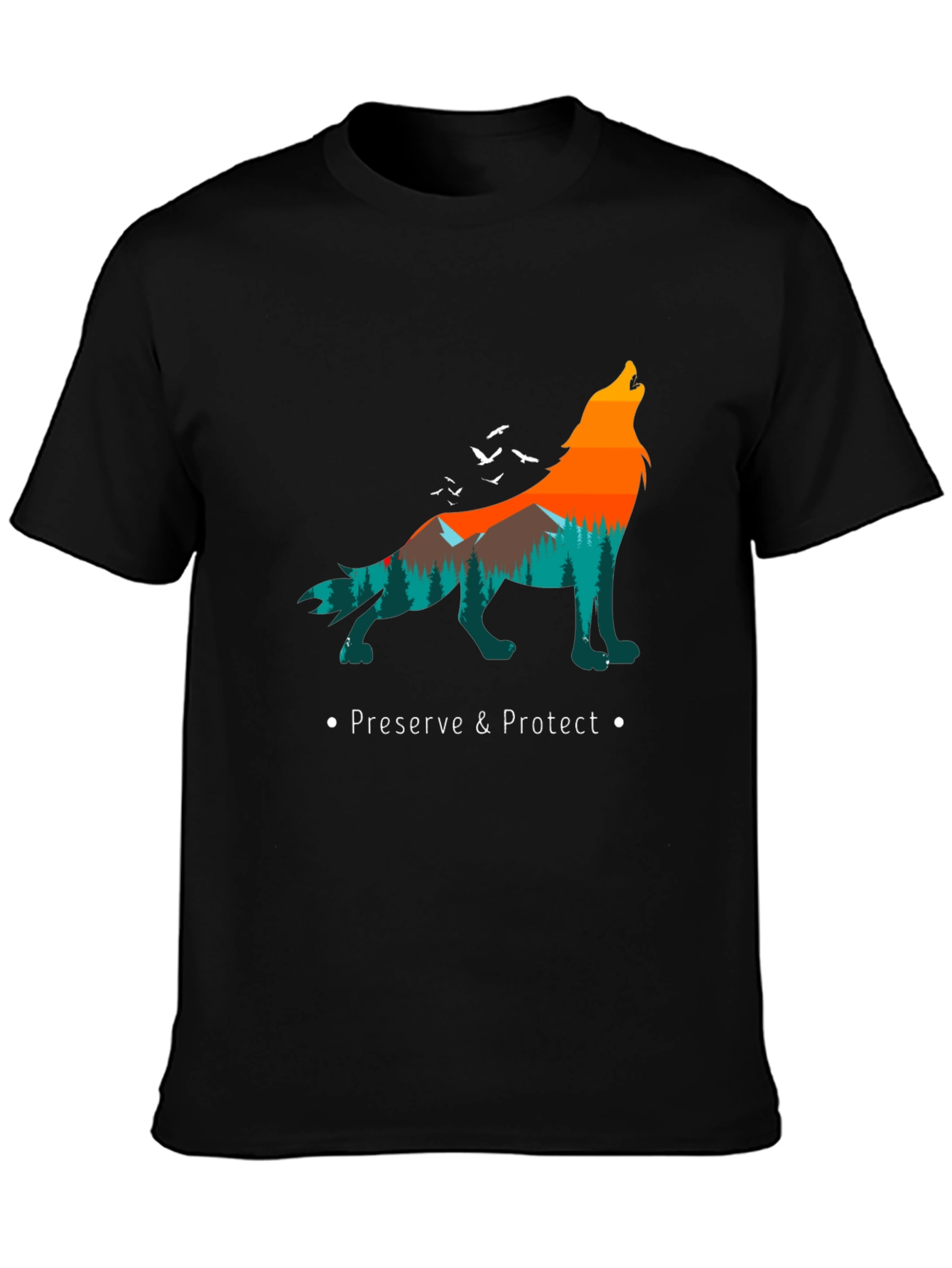 Nature Wolf Graphic Tee