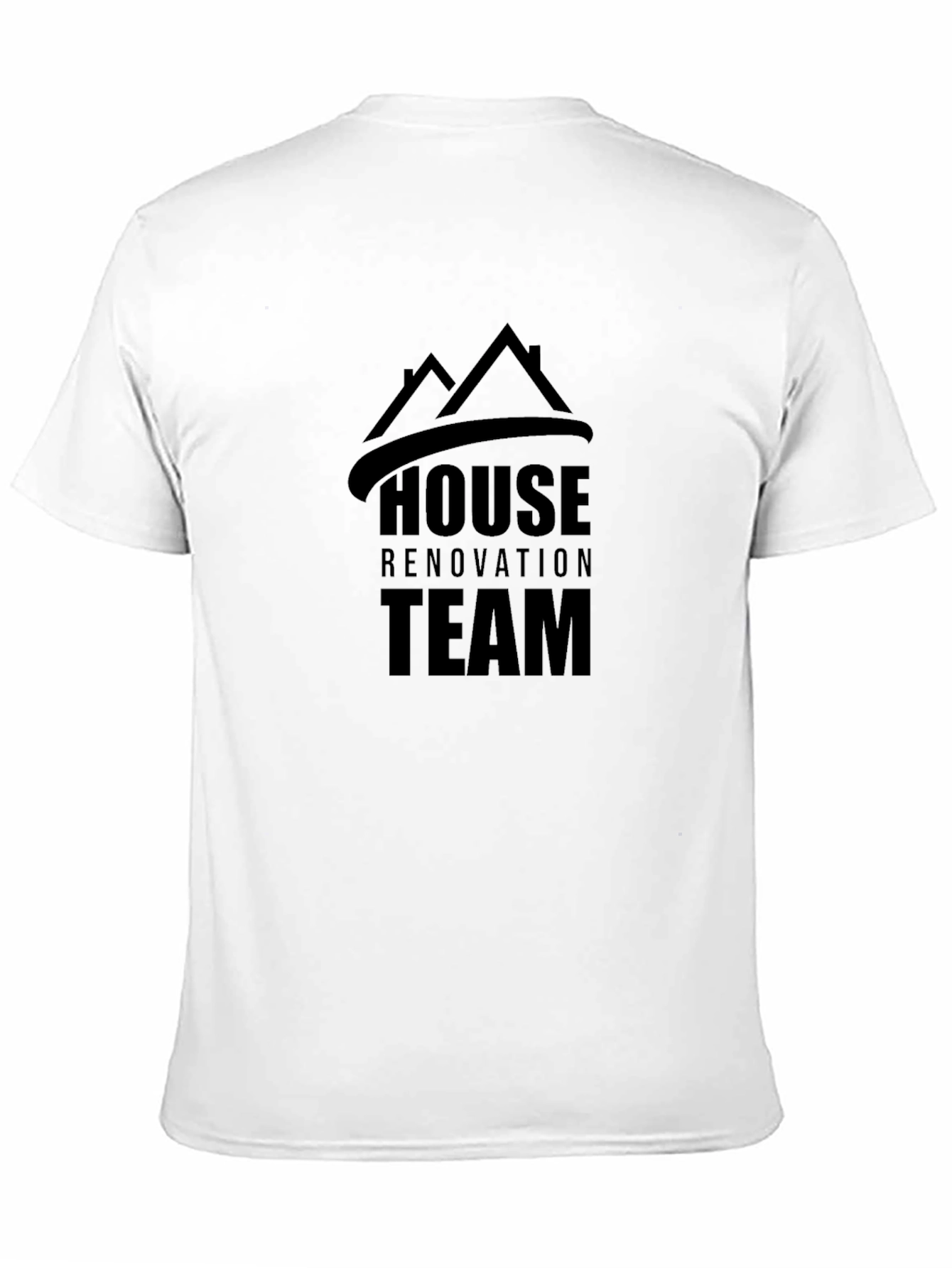 House Renovation Team T-Shirt - Black Crew Neck