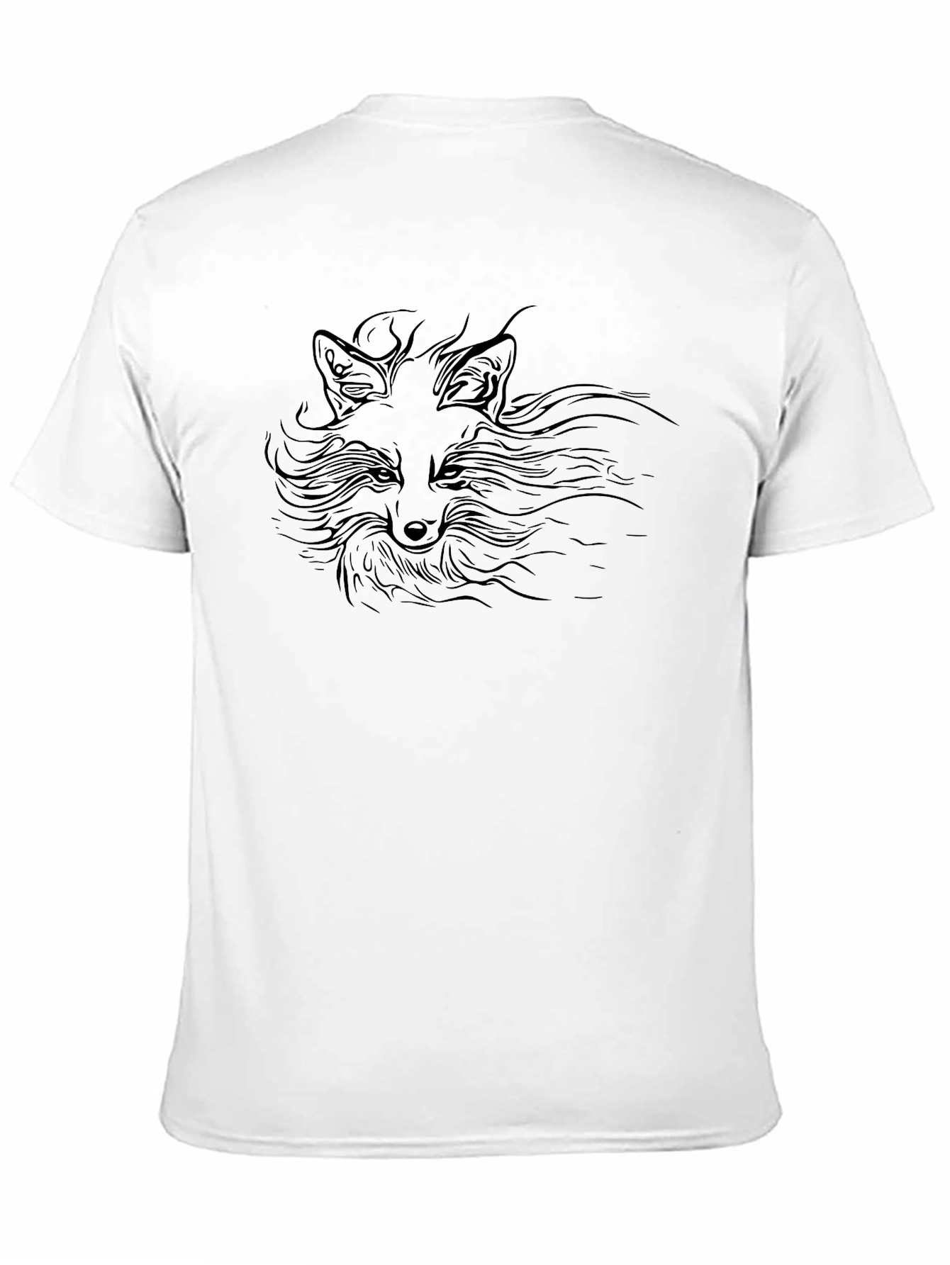 Fox Graphic Black T-Shirt - Stylish Unisex Tee