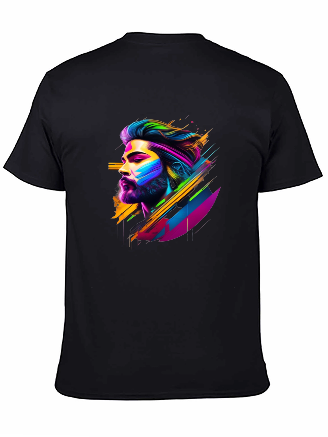 Vibrant Graphic Tee: Modern Art Print