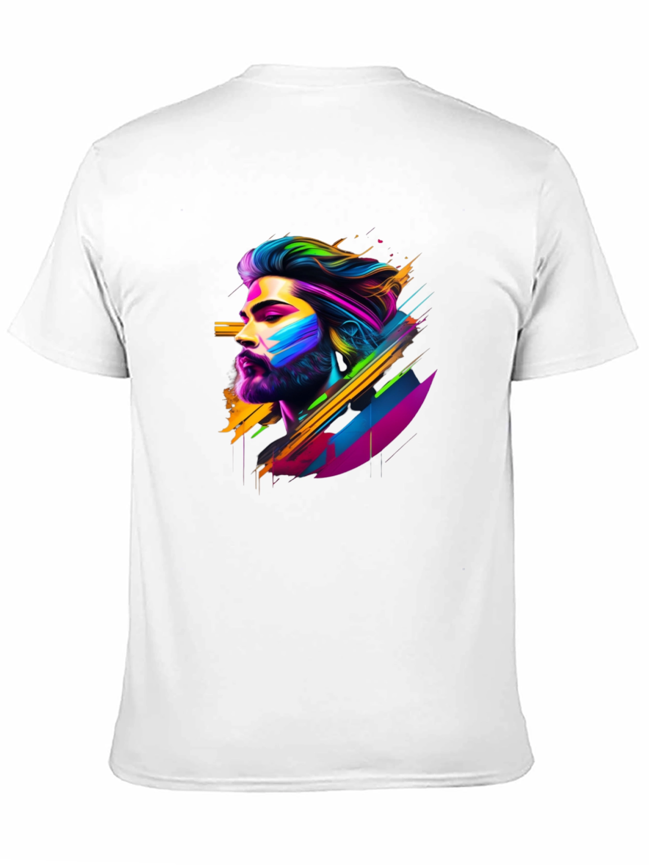 Vibrant Graphic Tee: Modern Art Print