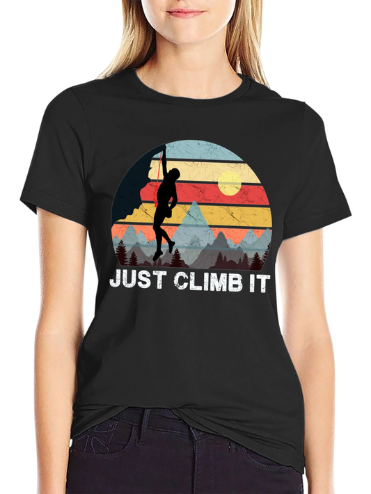 Just Climb It Retro Graphic Tee