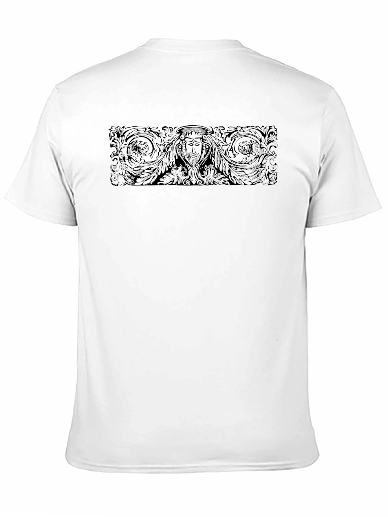 Mens Black Graphic Print Crew Neck T-Shirt