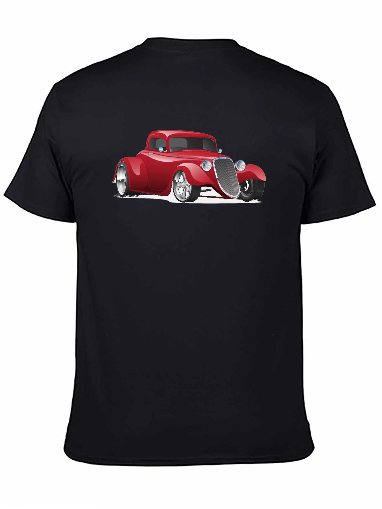 Hot Rod Car Graphic Black T-Shirt