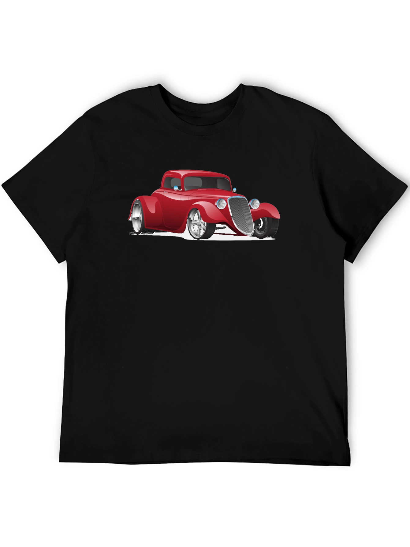 Hot Rod Car Graphic Black T-Shirt