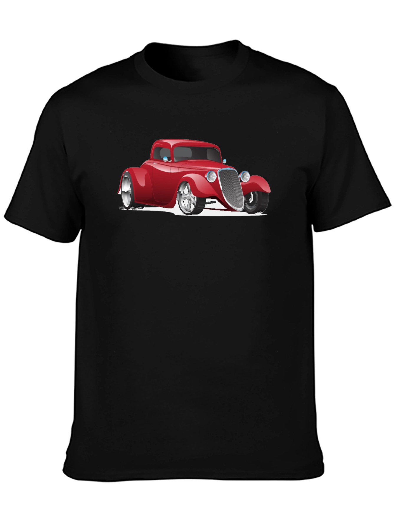 Hot Rod Car Graphic Black T-Shirt