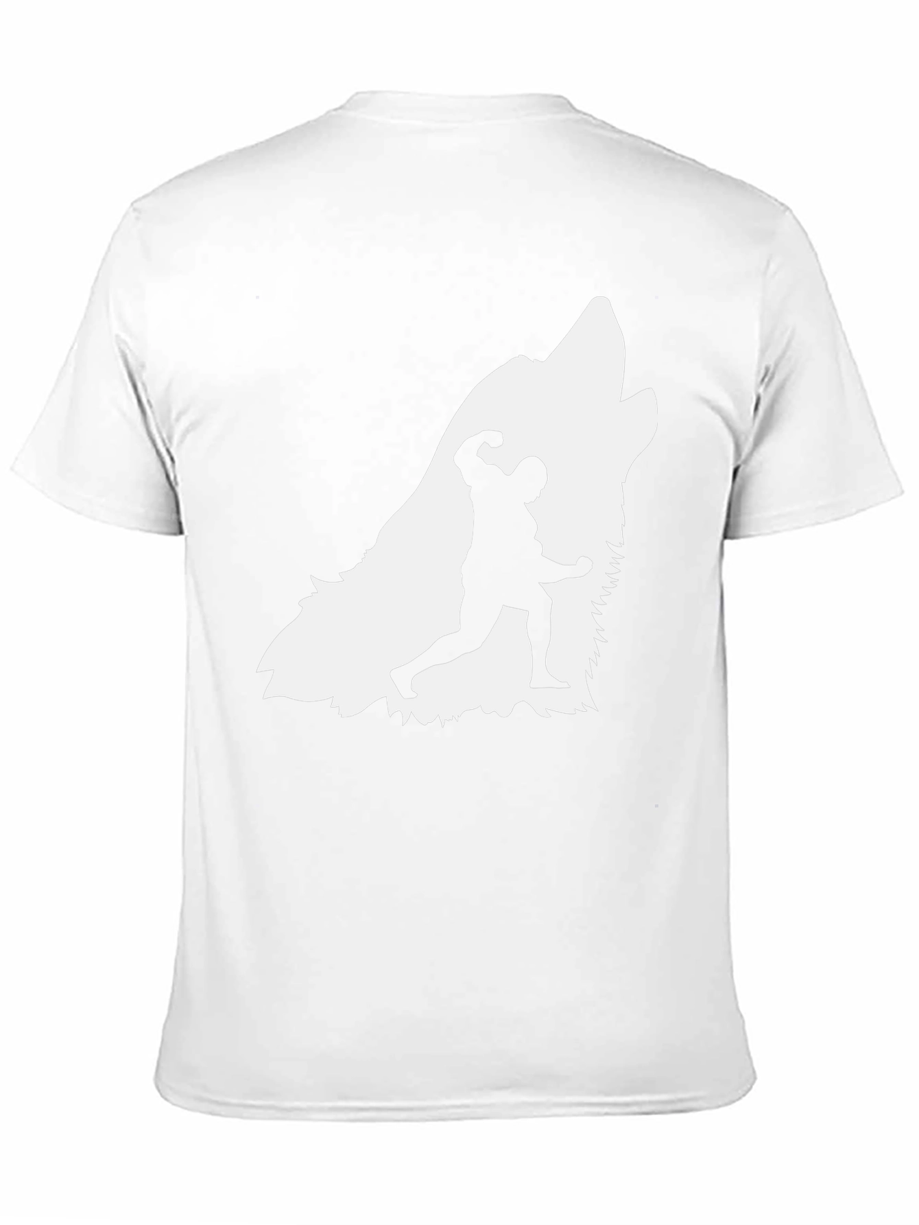 Wolf Bodybuilder Graphic Tee - Black