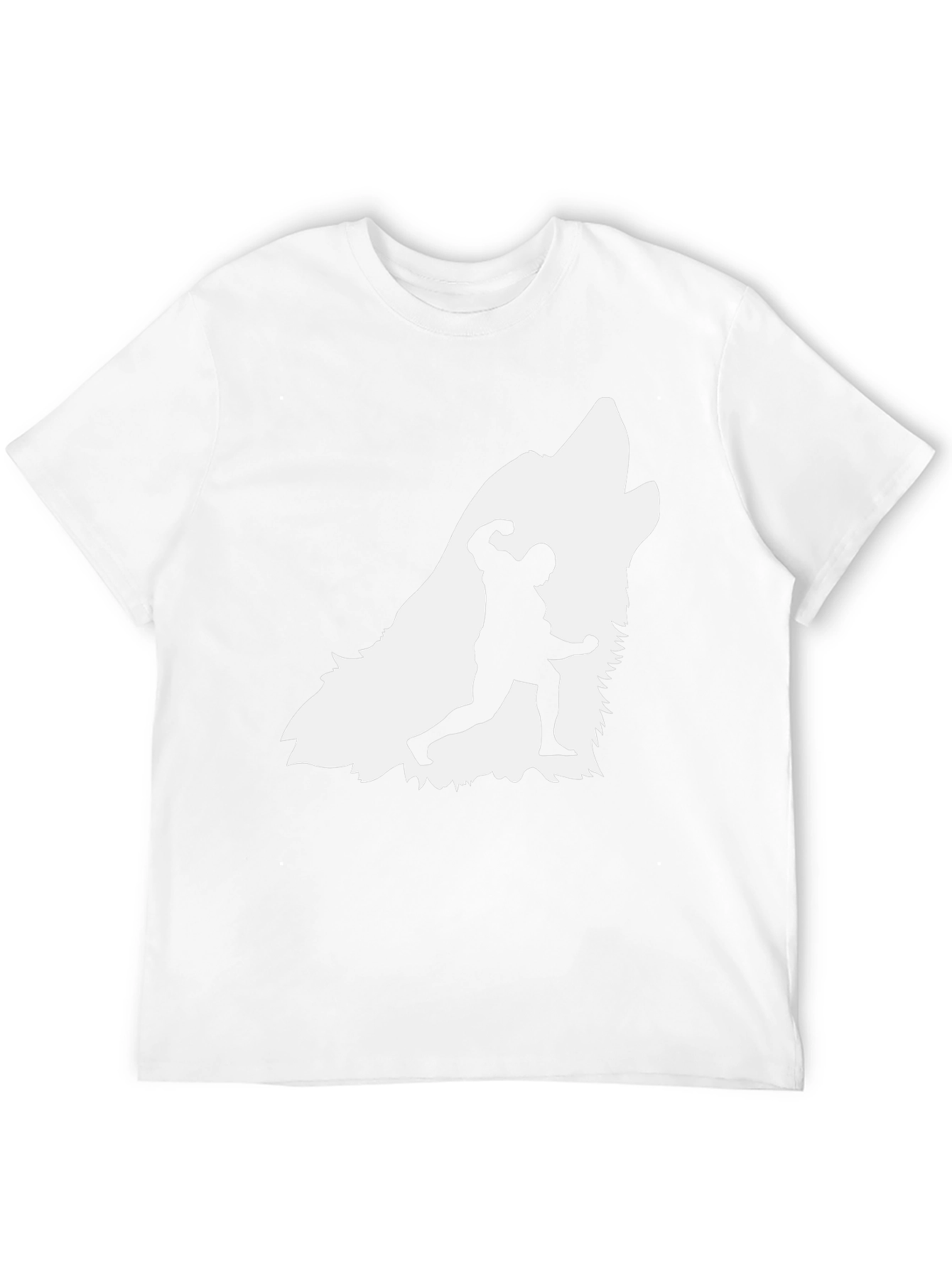 Wolf Bodybuilder Graphic Tee - Black