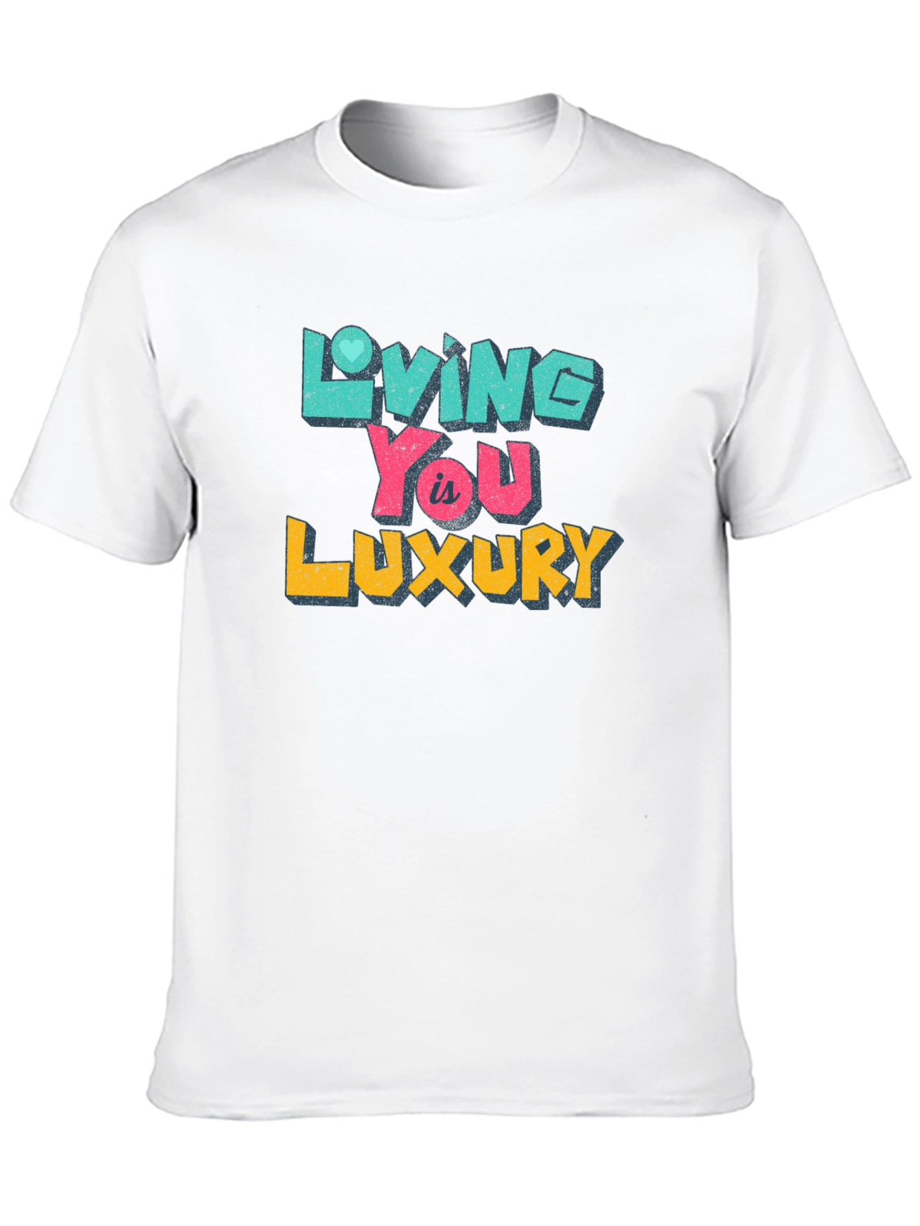 Living You is Luxury Black Graphic Tee