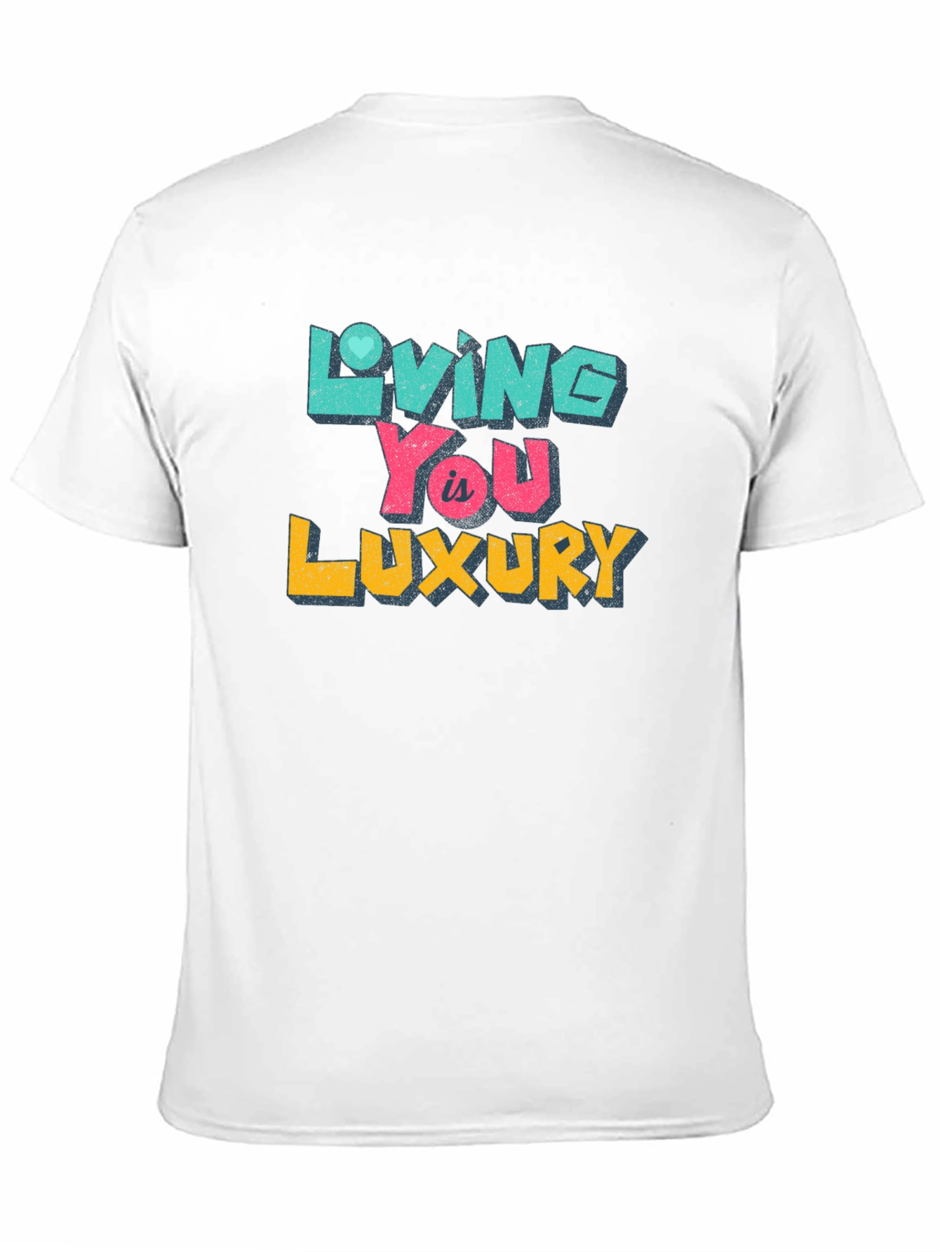 Living You is Luxury Black Graphic Tee