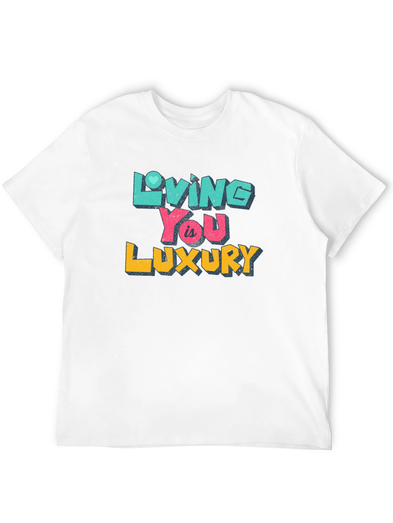 Living You is Luxury Black Graphic Tee