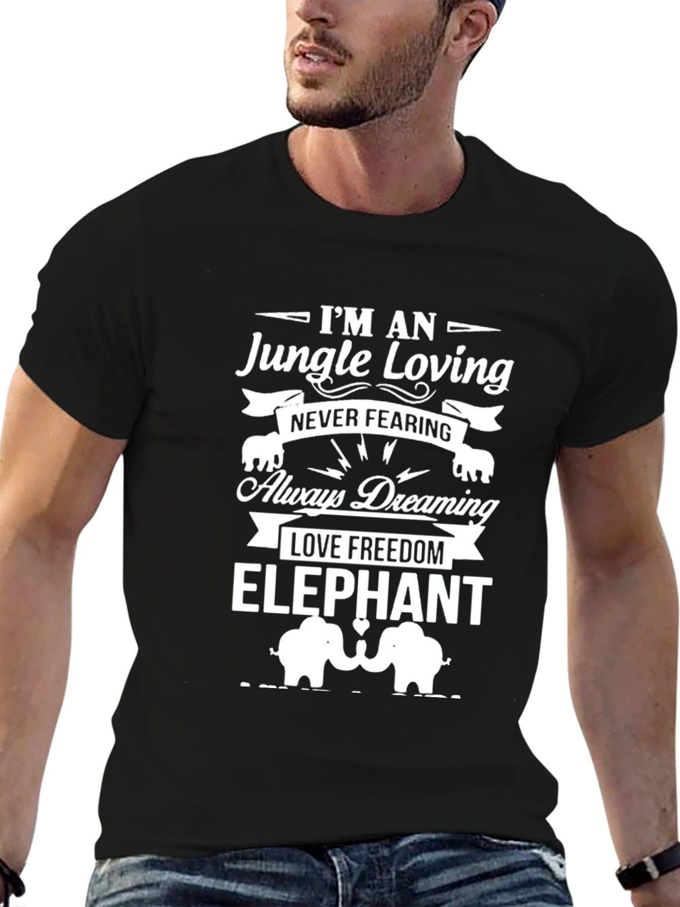 Jungle Loving Elephant Graphic Tee