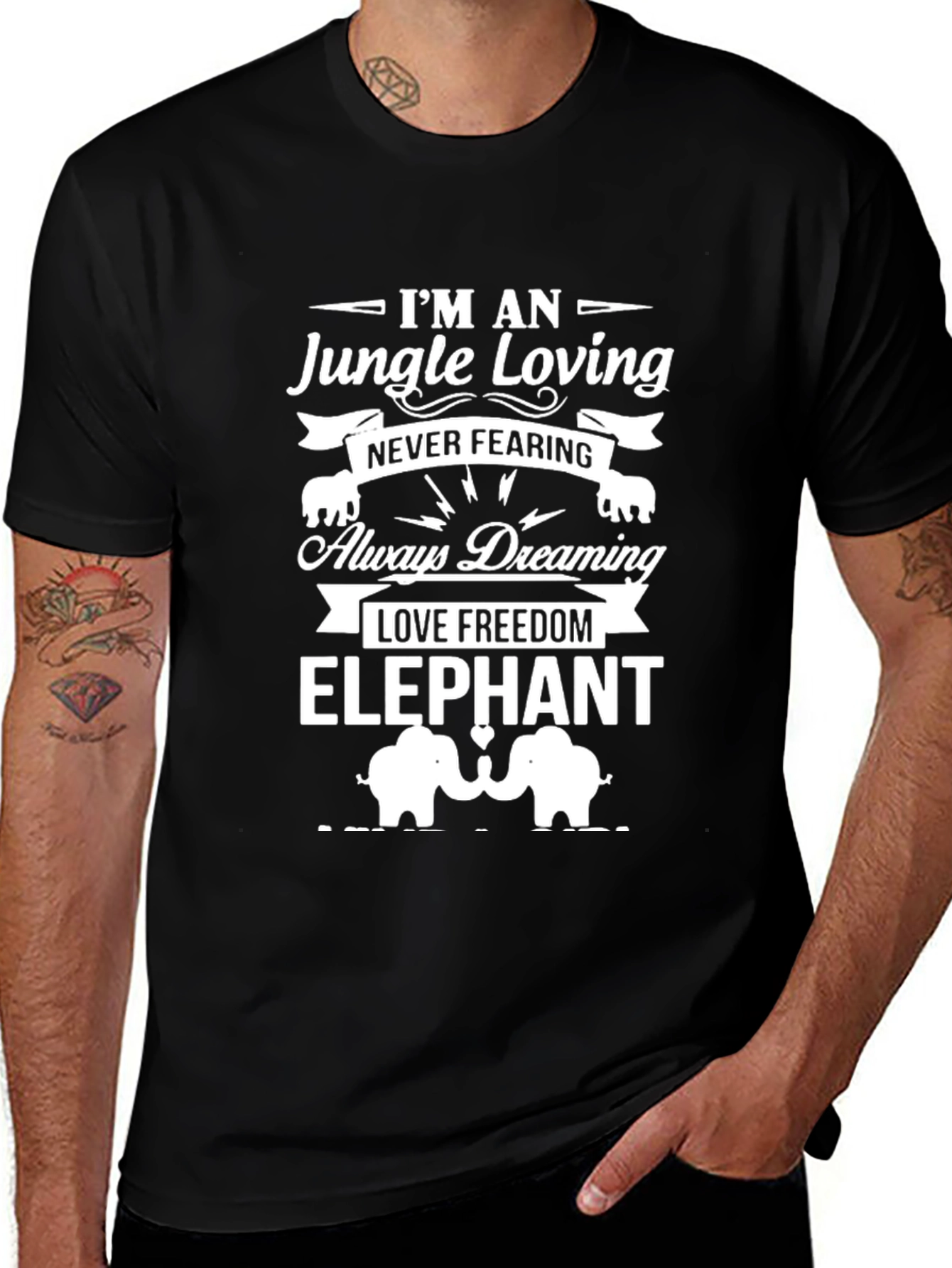 Jungle Loving Elephant Graphic Tee