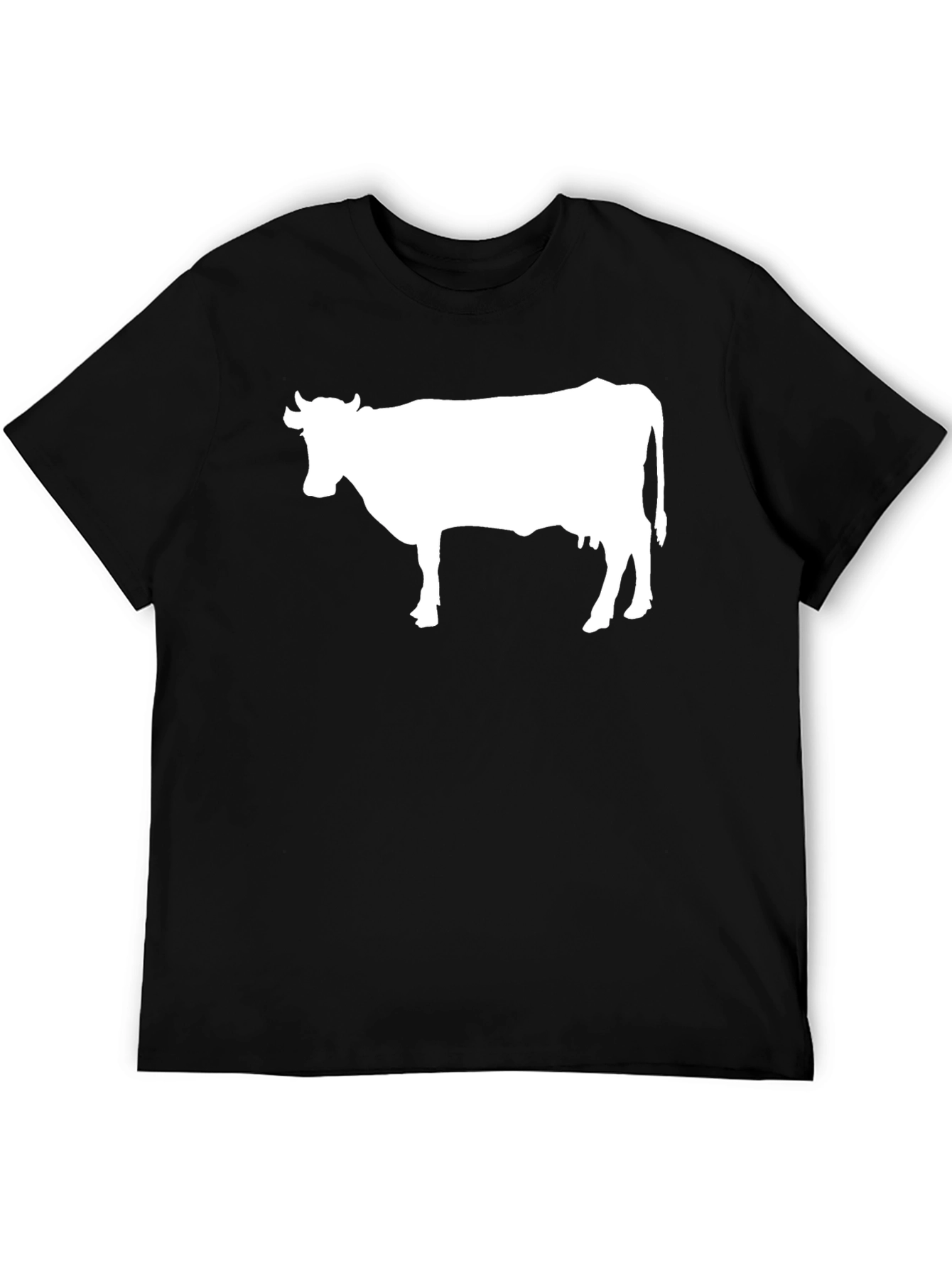 Cow Graphic Tee - Black Unisex