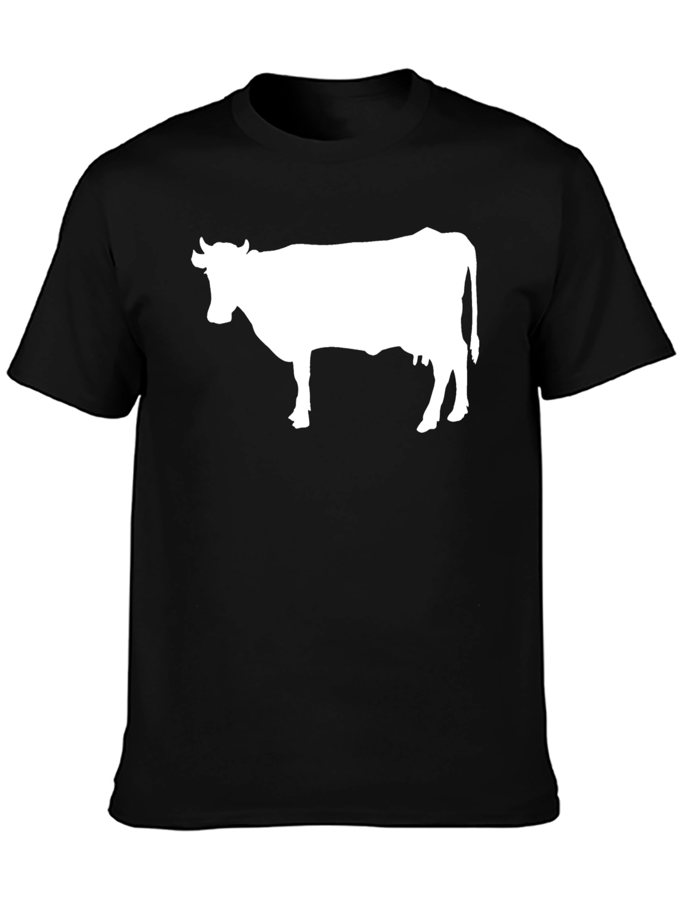 Cow Graphic Tee - Black Unisex