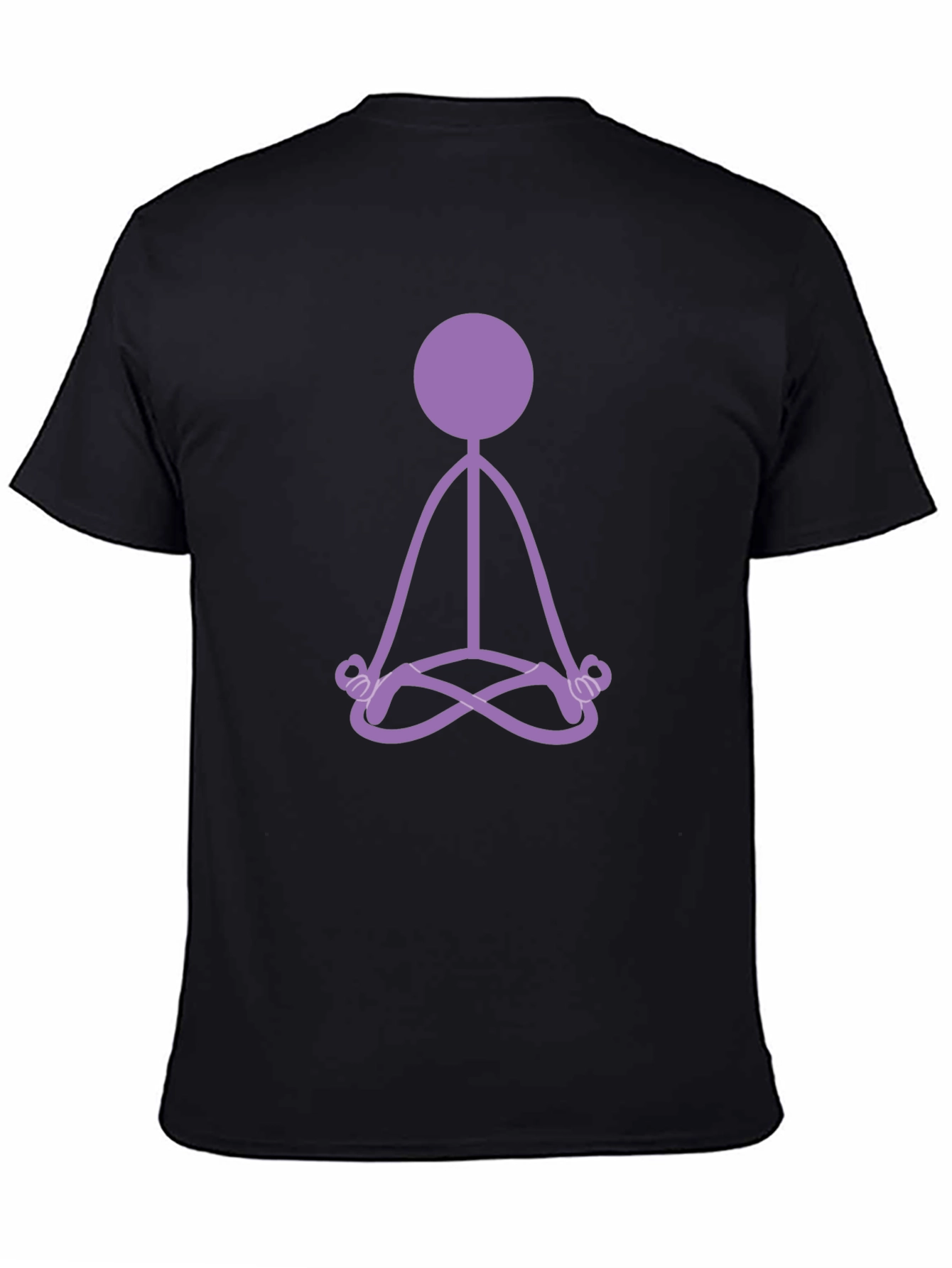 Zen Stick Figure Black T-Shirt