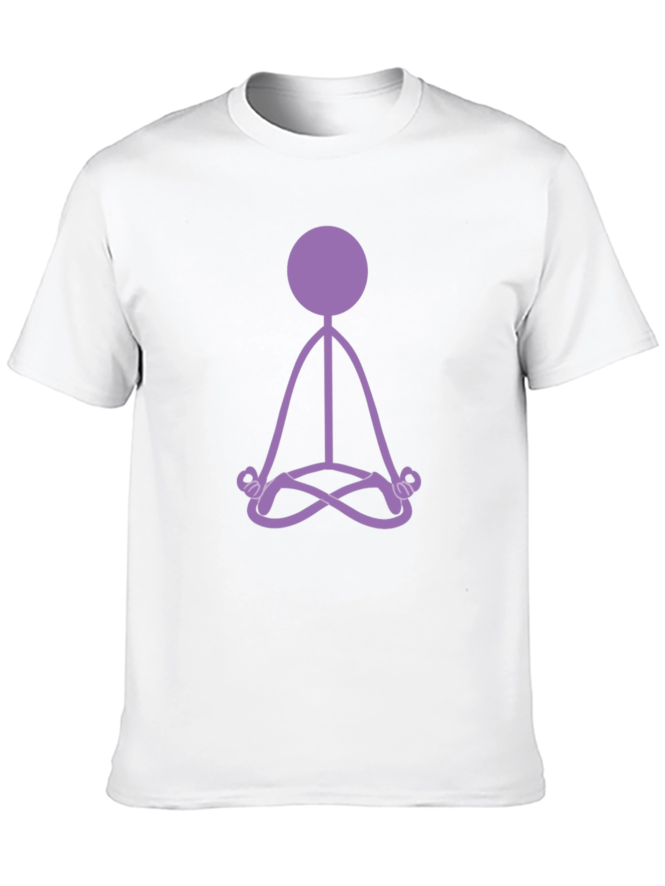 Zen Stick Figure Black T-Shirt