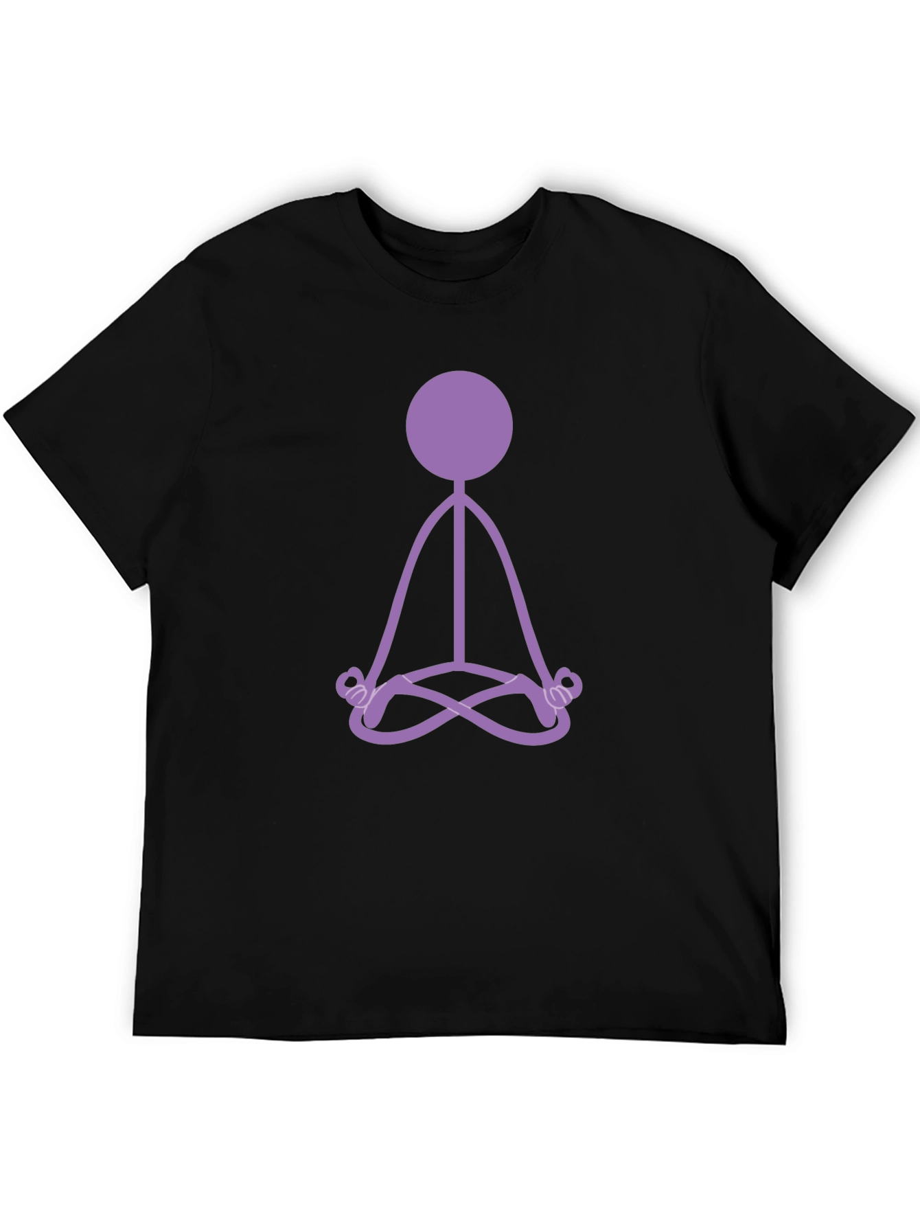 Zen Stick Figure Black T-Shirt