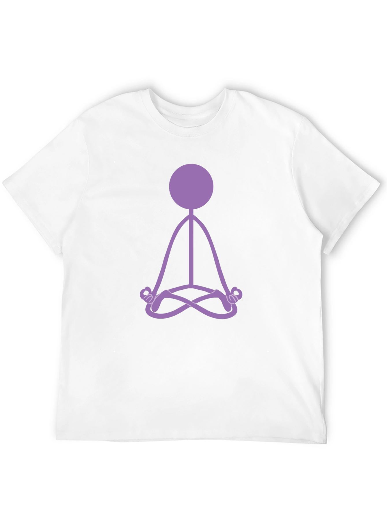 Zen Stick Figure Black T-Shirt