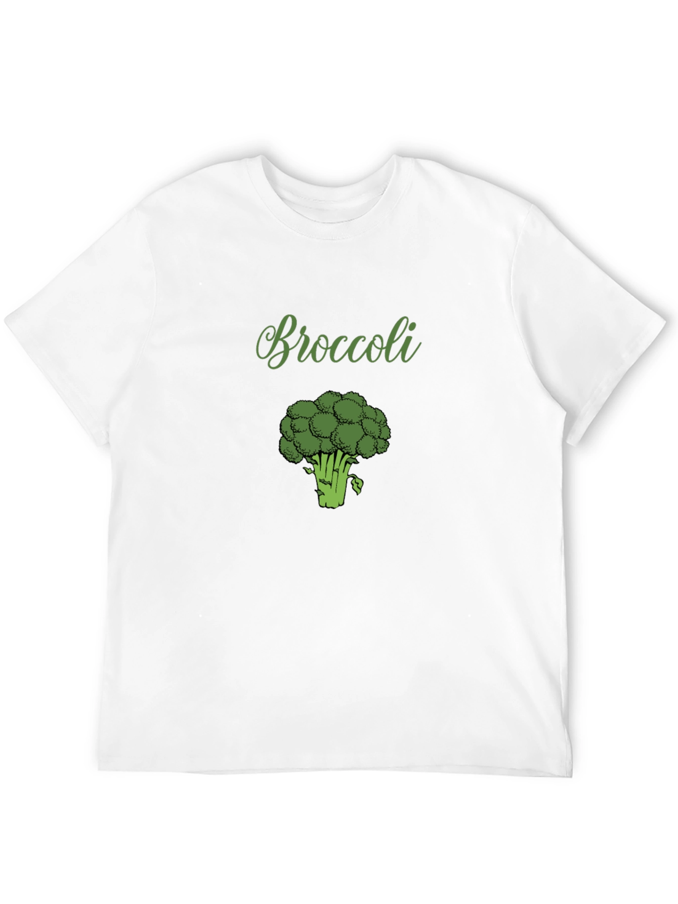 Broccoli Graphic Tee - Black Cotton T-Shirt