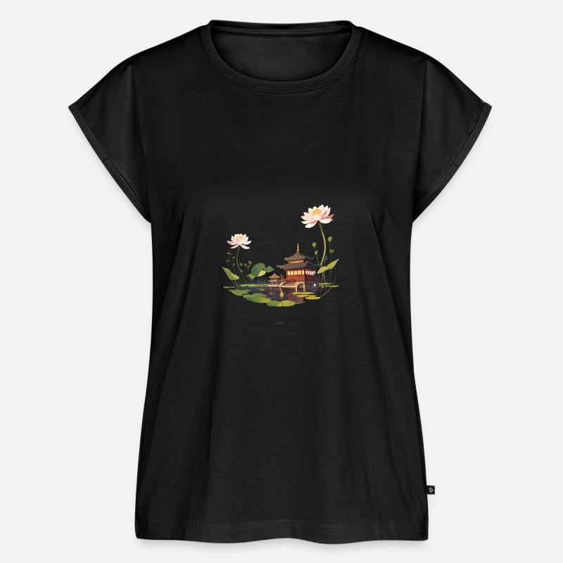 japan house landscape and water reflection