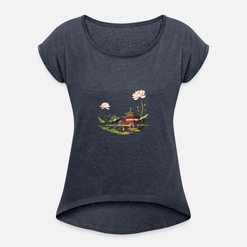 japan house landscape and water reflection