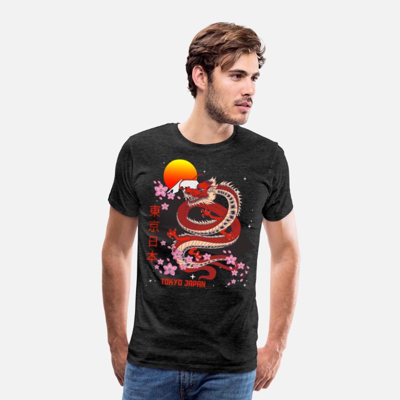 Japanese Tokyo Dragon Asian Vintage Retro Style