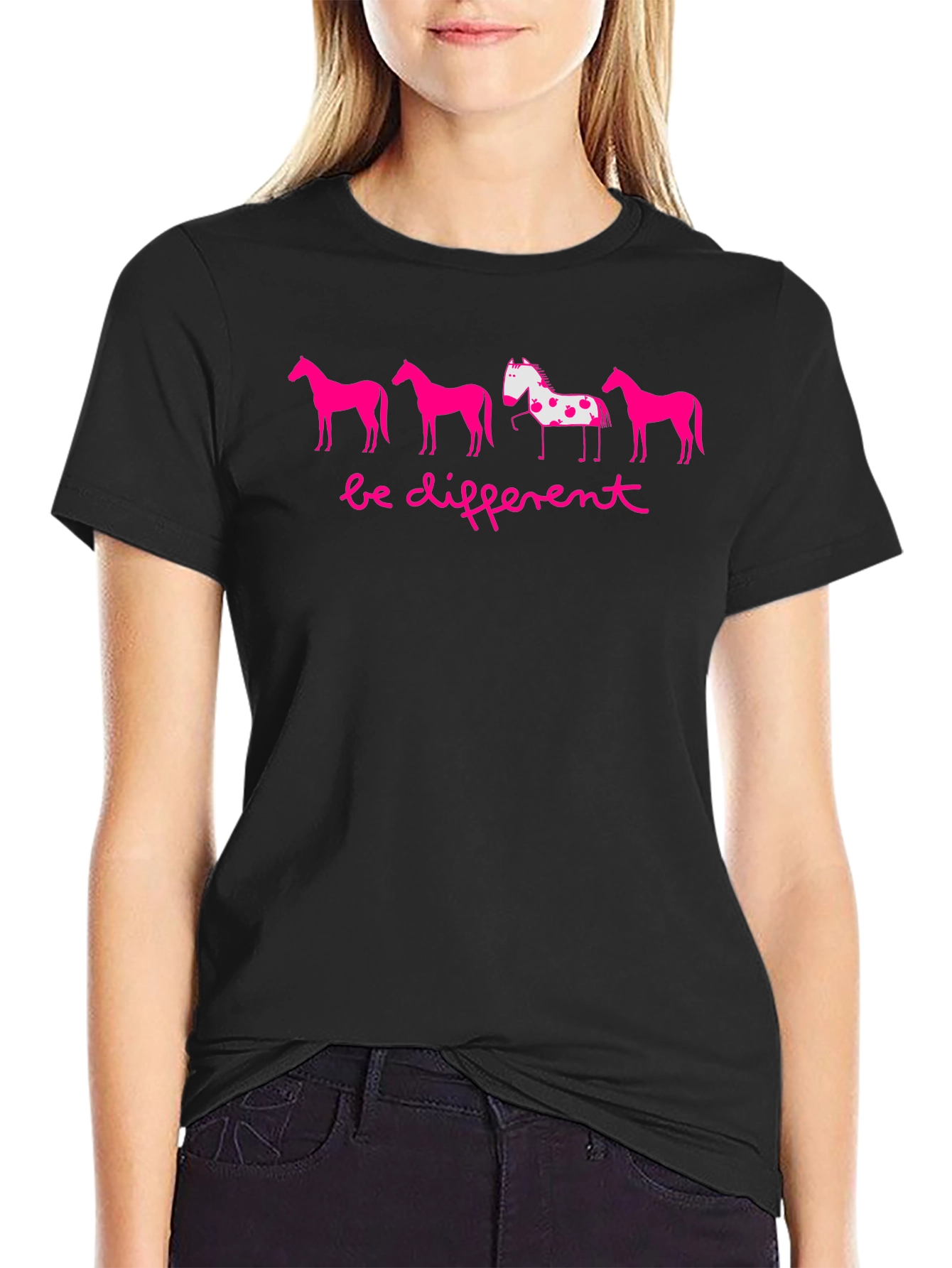 Be Different Horses Graphic Tee