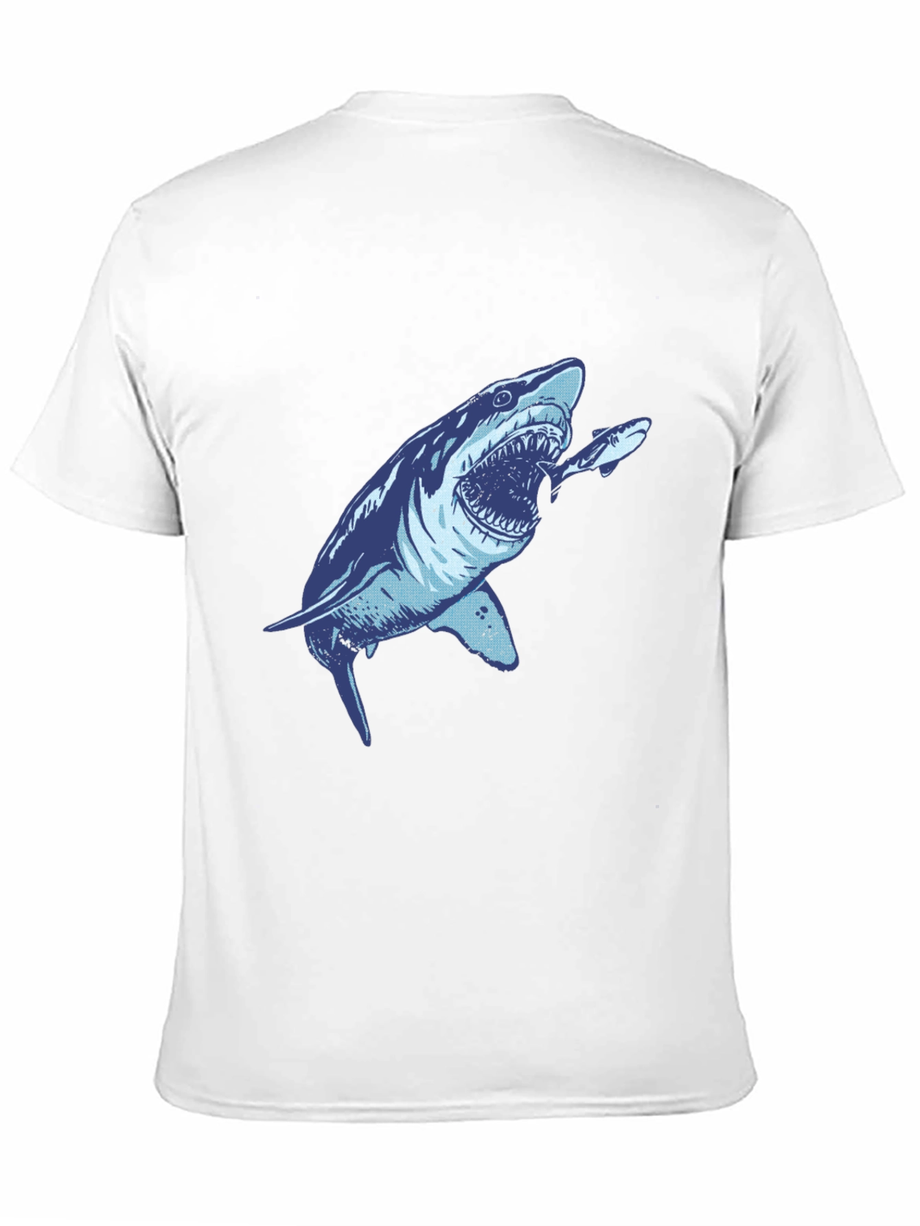 Shark Attack Graphic Tee - Mens Black T-Shirt
