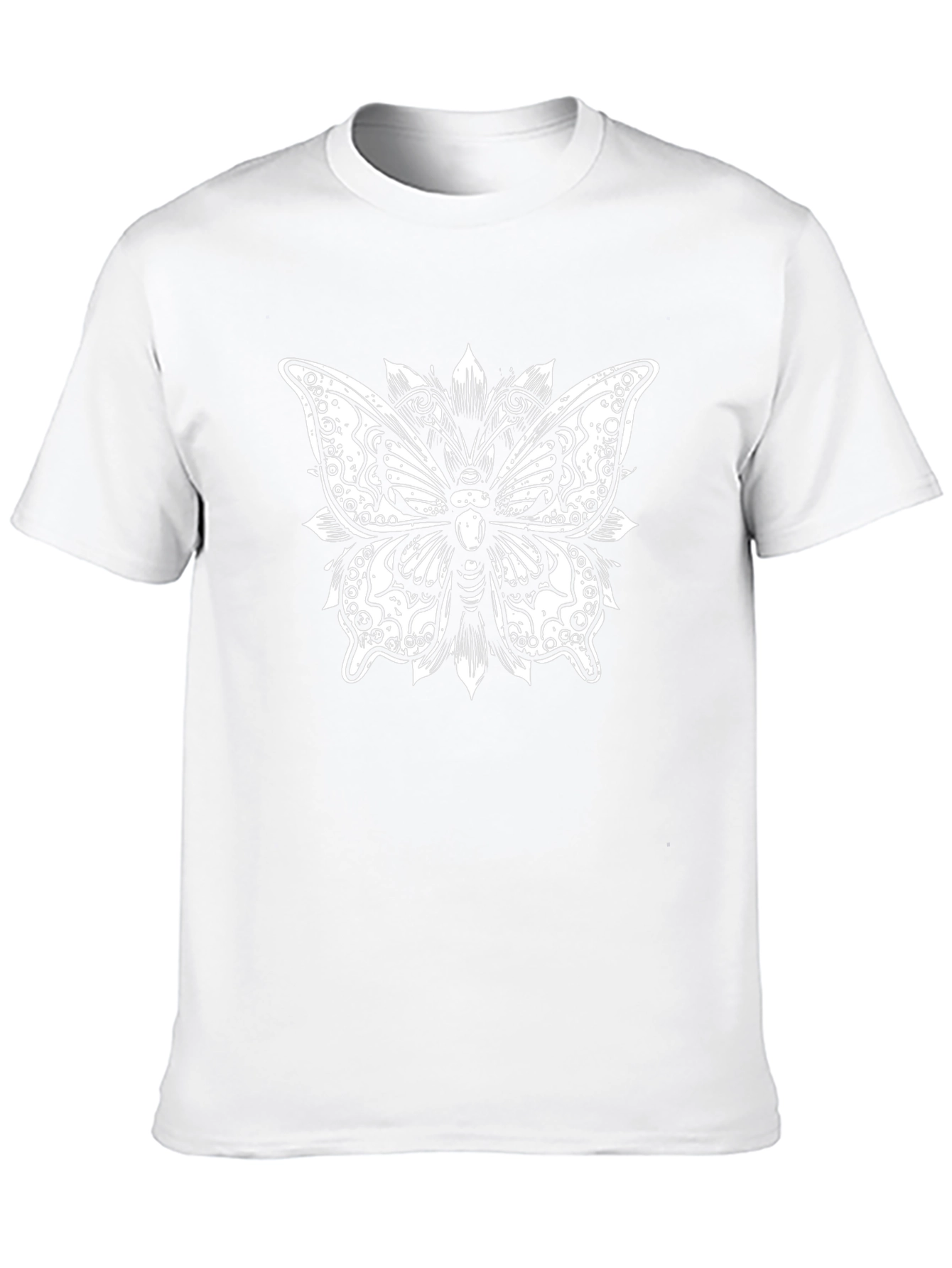 Butterfly Graphic Tee - Black Cotton Blend
