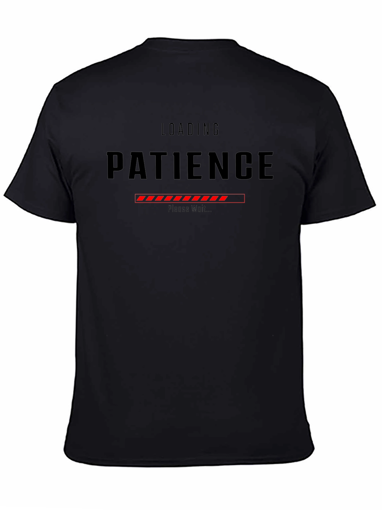 Loading Patience Graphic Tee - Black Casual Shirt