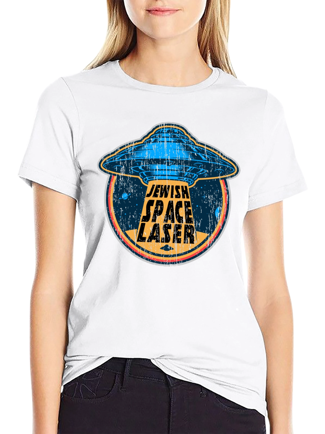 Jewish Space Laser T-Shirt - Novelty Graphic Tee