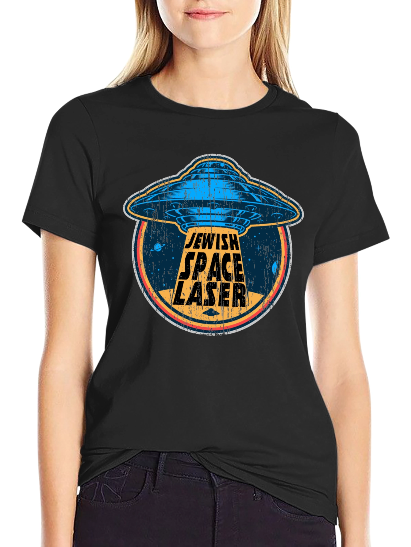 Jewish Space Laser T-Shirt - Novelty Graphic Tee