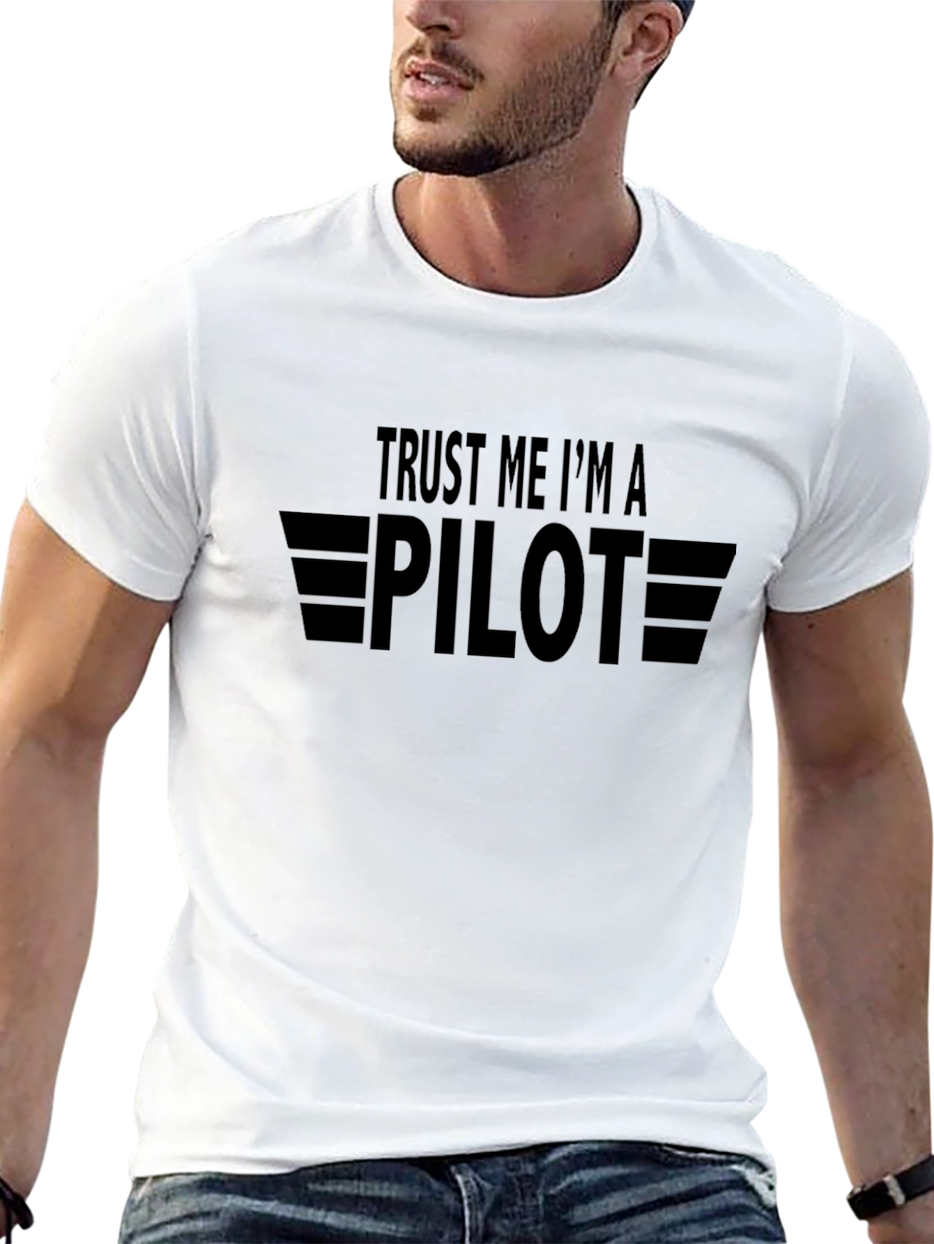 Trust Me Im a Pilot Black T-Shirt