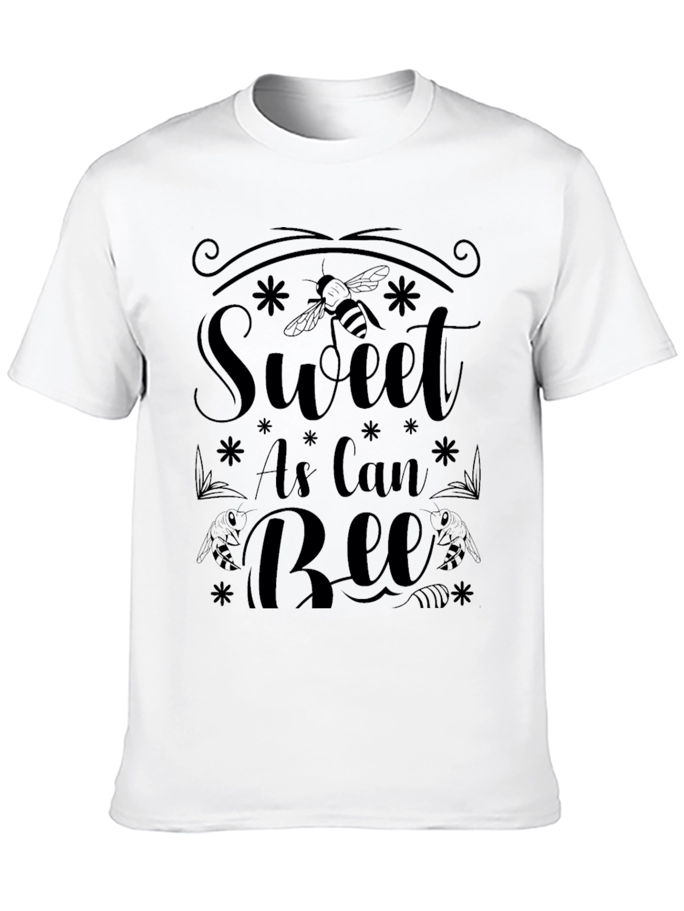 Sweet As Can Bee Graphic Tee - Black
