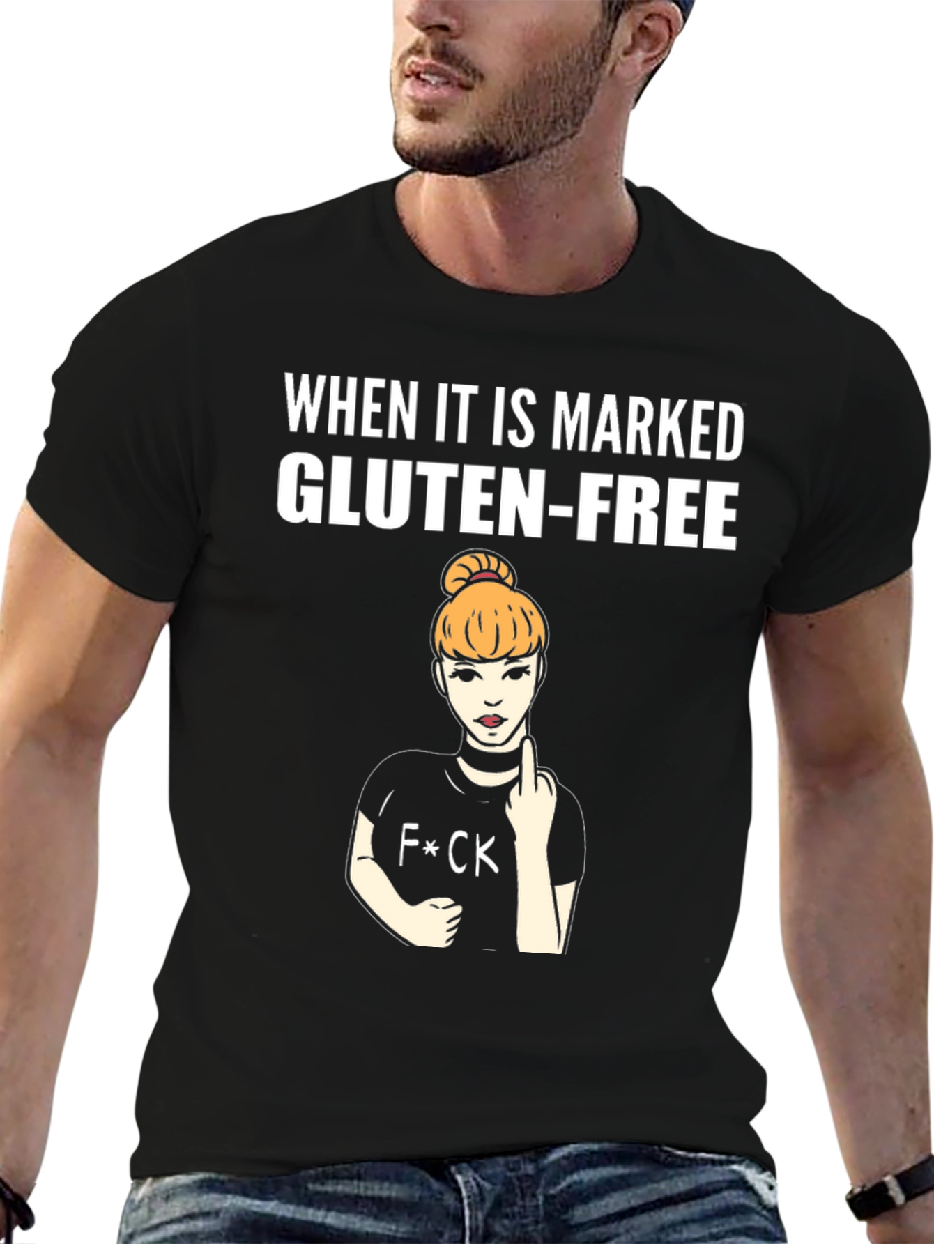Gluten-Free Humor T-Shirt - Attitude Included