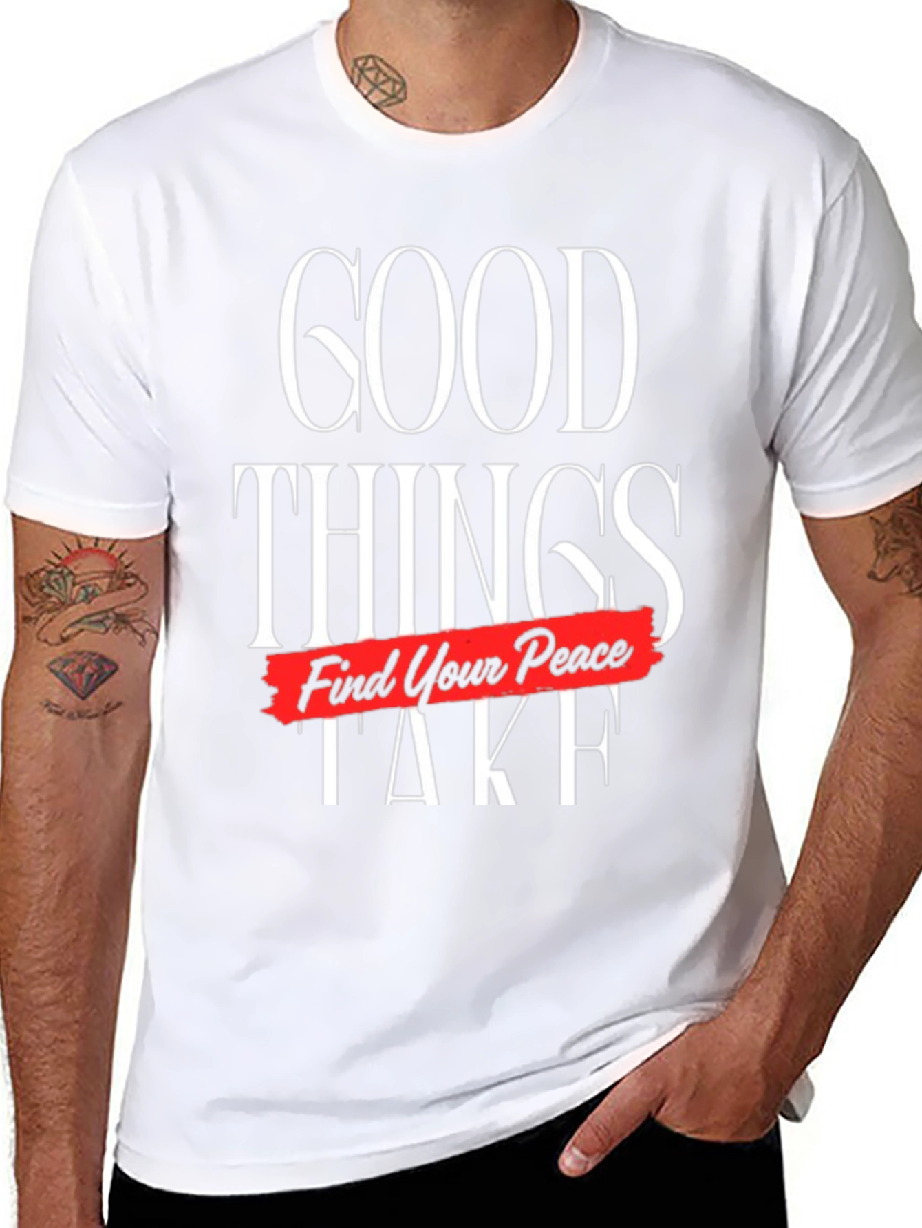Good Things Take Time Find Your Peace Graphic Tee
