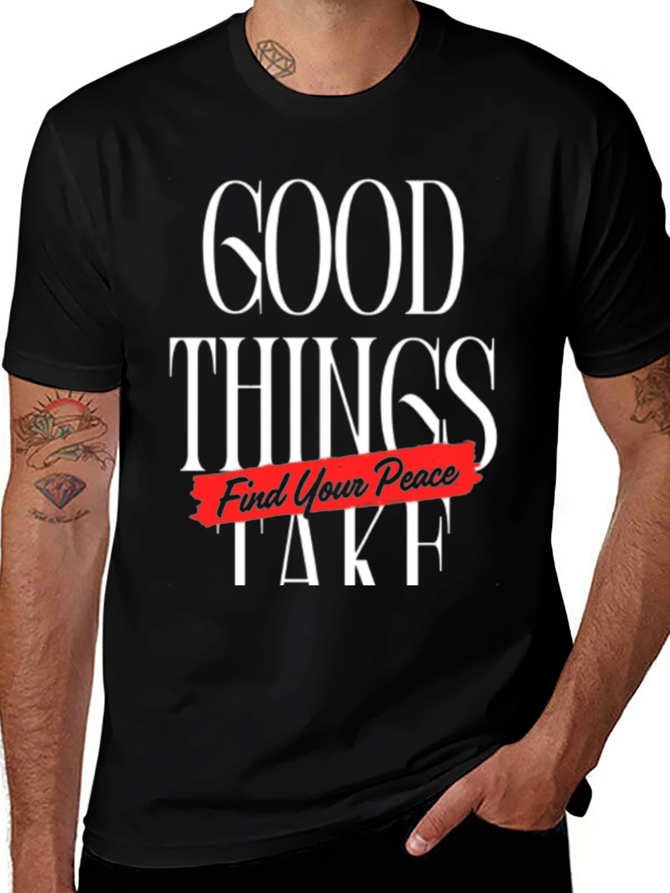 Good Things Take Time Find Your Peace Graphic Tee