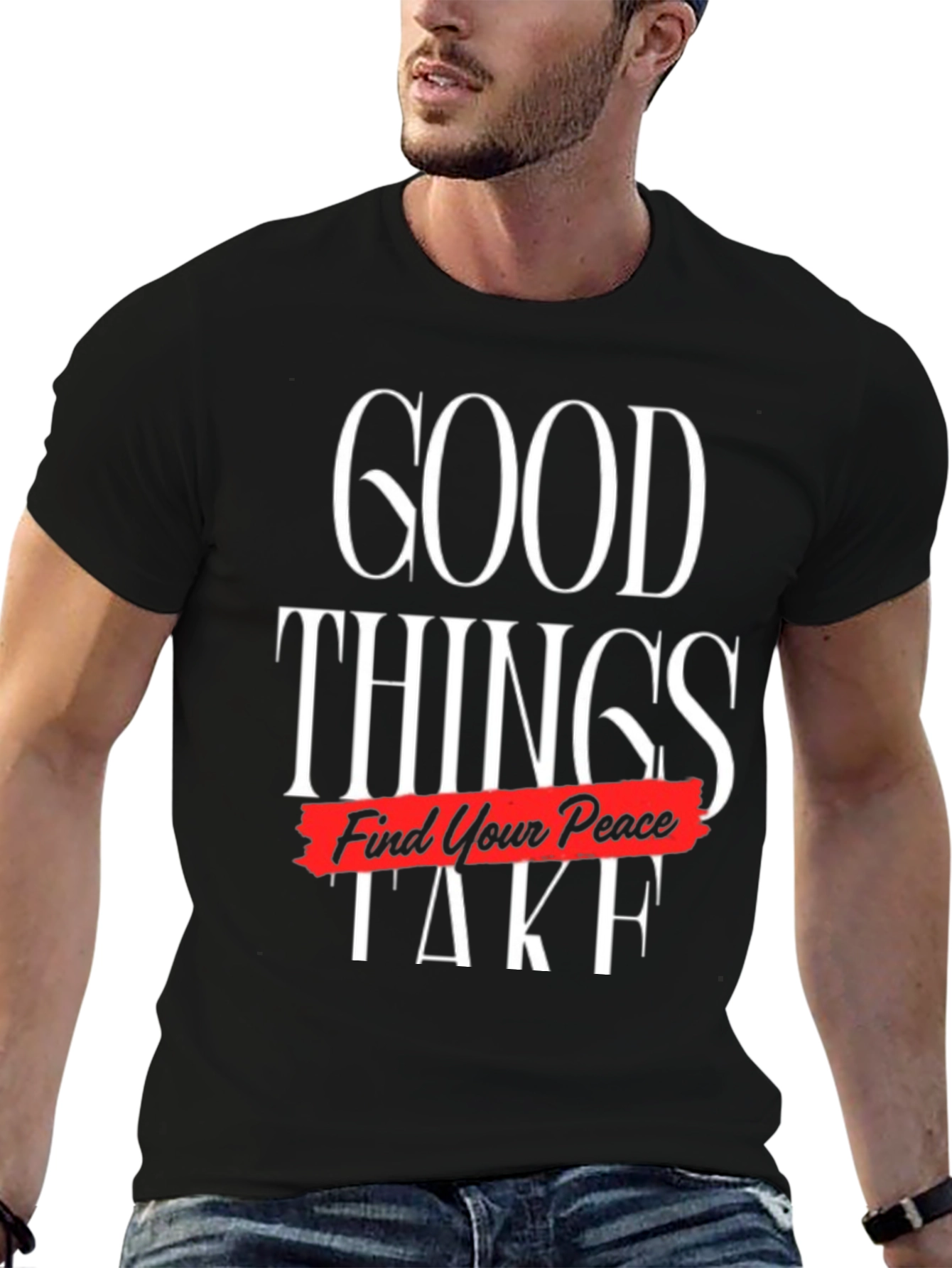 Good Things Take Time Find Your Peace Graphic Tee