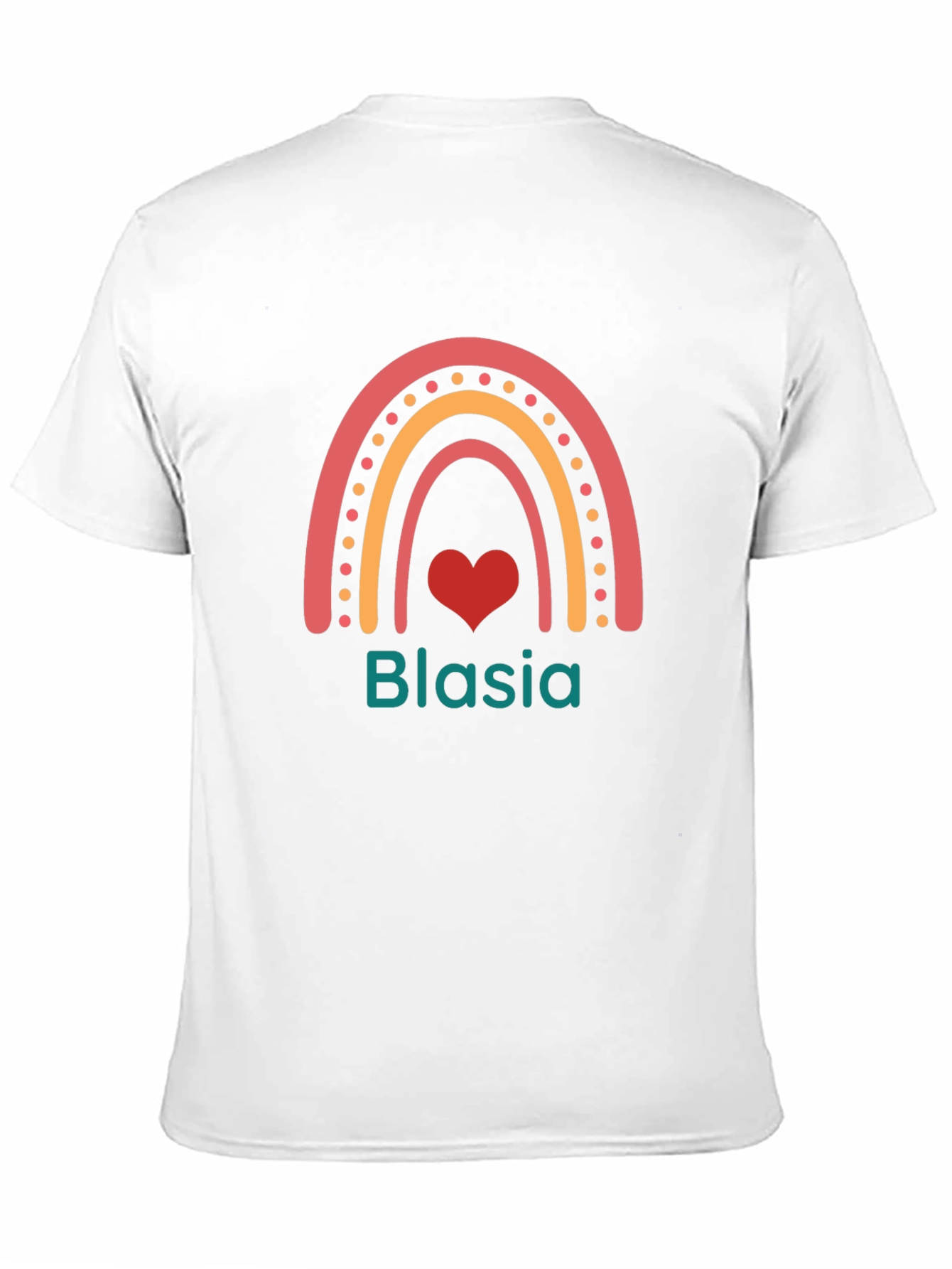 Blasia Rainbow Heart Black T-Shirt