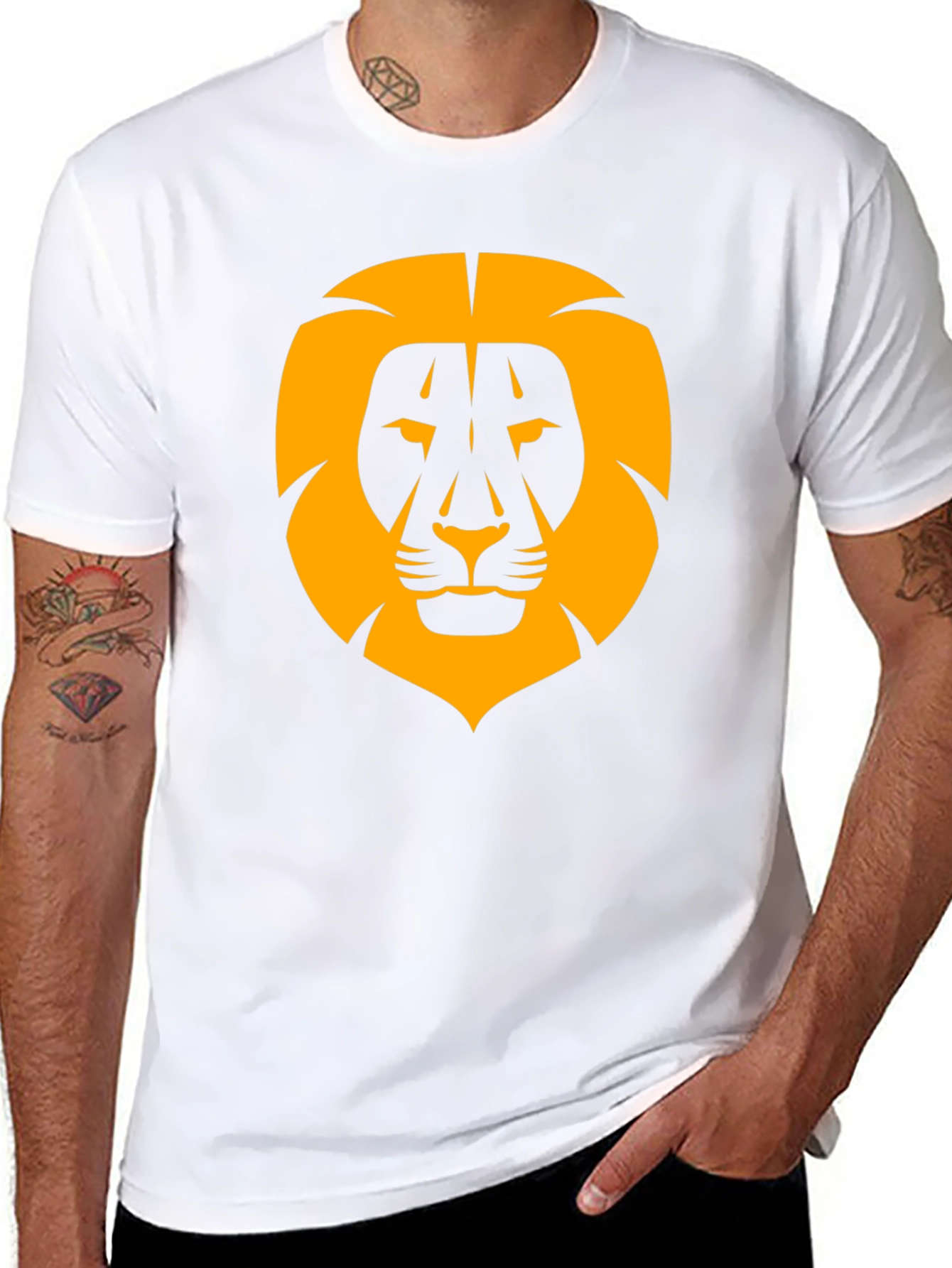 Lion Head Graphic Tee - Bold Style