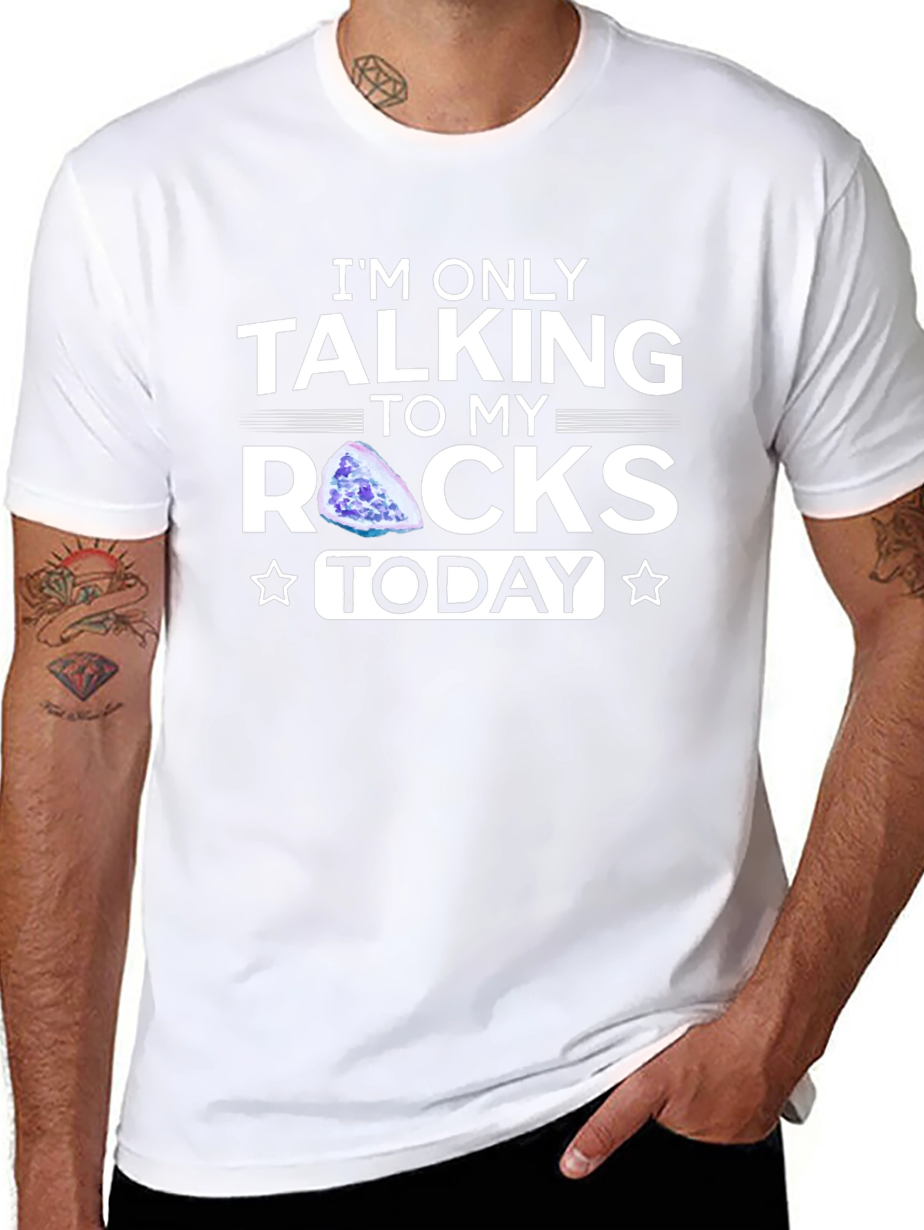 Talking to My Rocks T-Shirt - Black