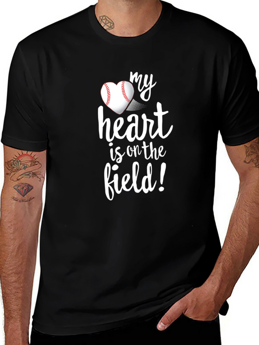 Baseball Heart T-Shirt - My Heart is on the Field!