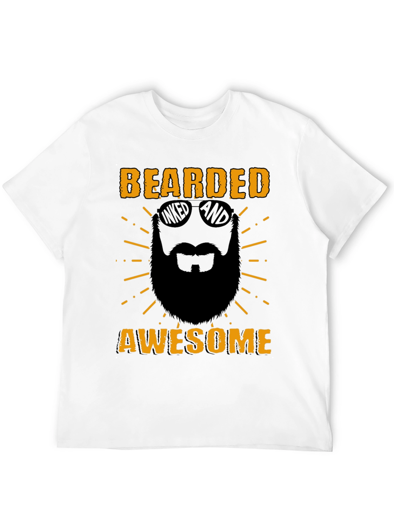 Bearded Awesome T-Shirt - Mens Graphic Tee