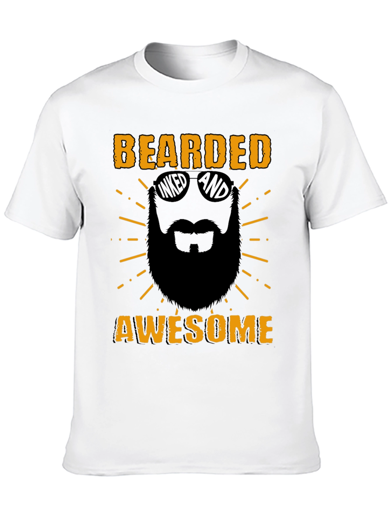 Bearded Awesome T-Shirt - Mens Graphic Tee