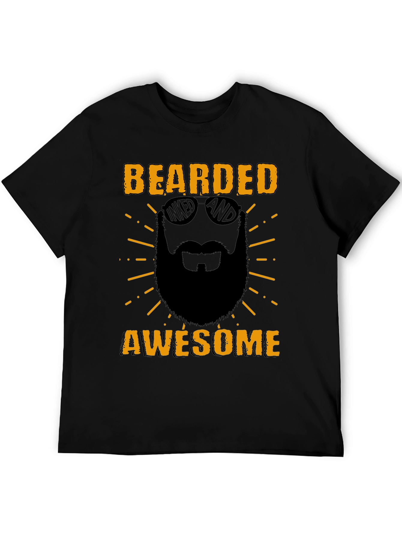 Bearded Awesome T-Shirt - Mens Graphic Tee