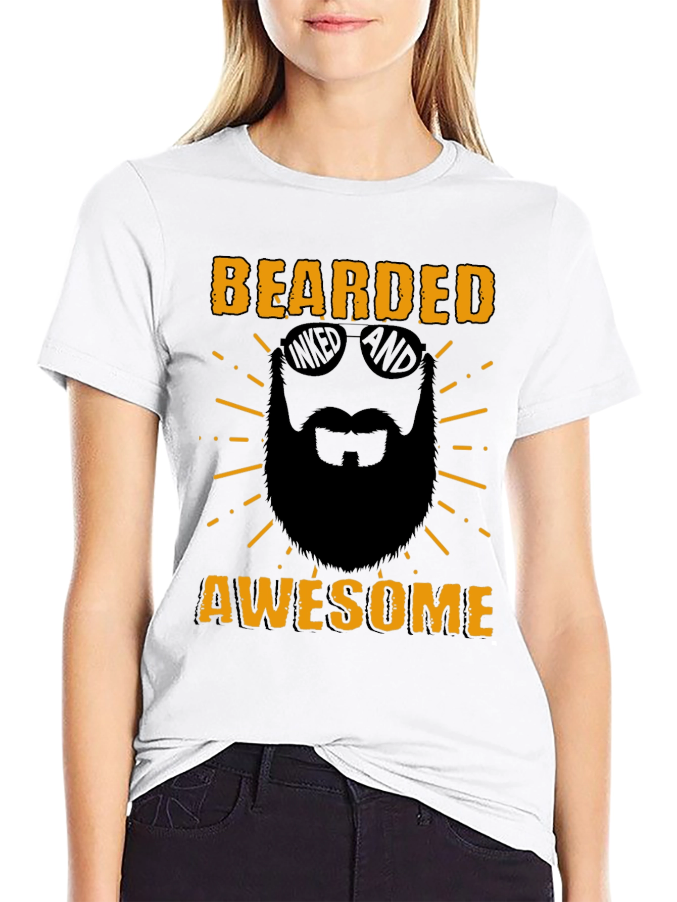 Bearded Awesome T-Shirt - Mens Graphic Tee