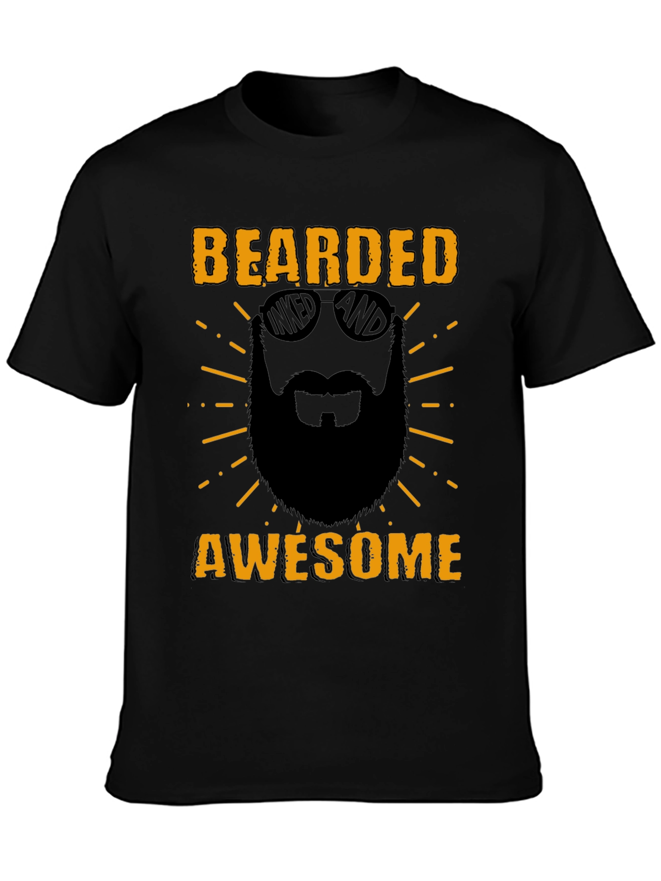Bearded Awesome T-Shirt - Mens Graphic Tee